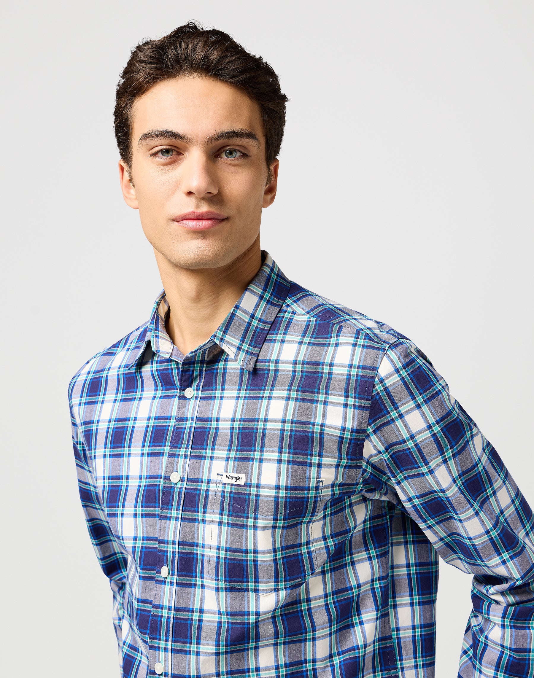 1 pt Shirt in Navy Chemises Wrangler