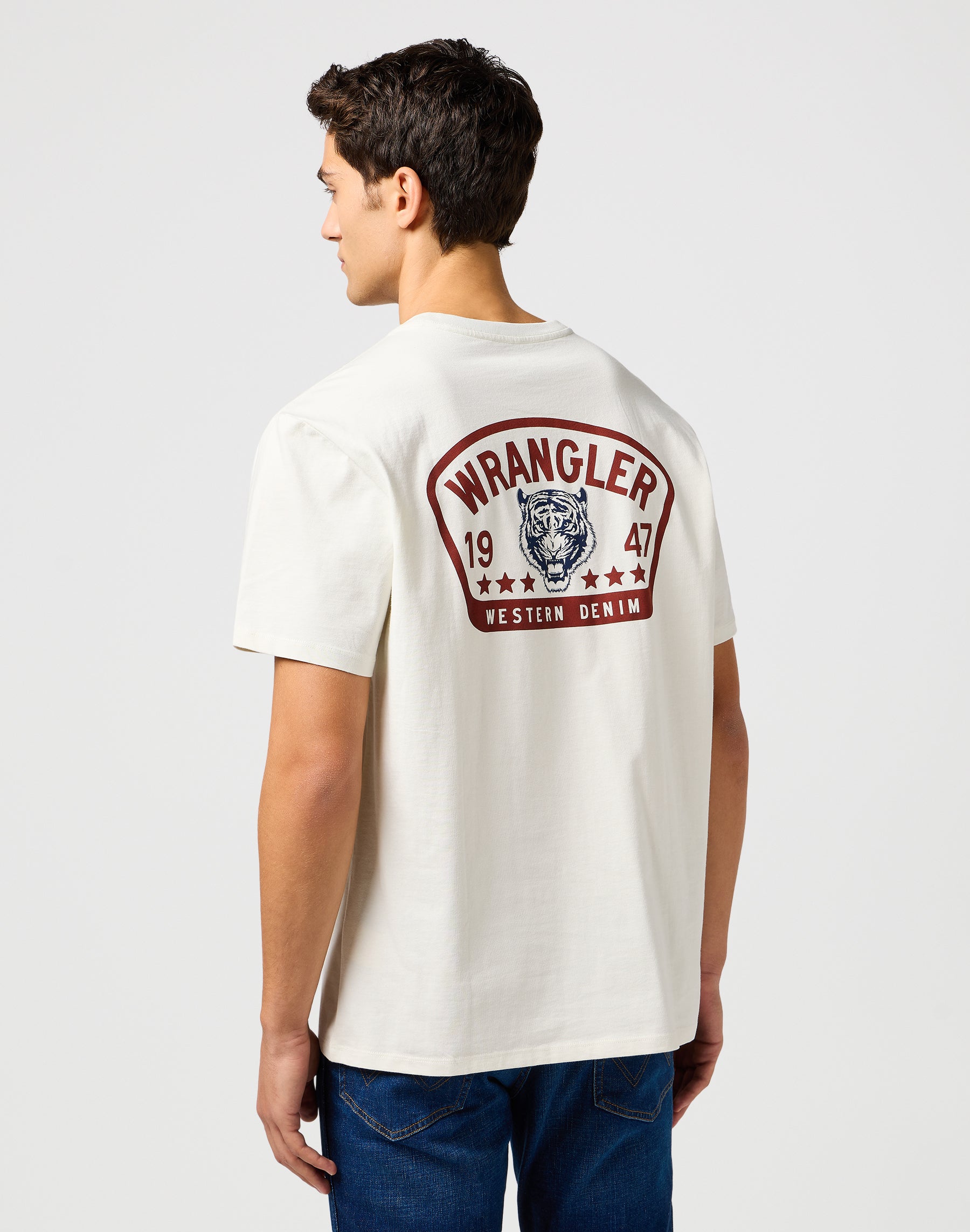 Graphic Tee in Vintage White T-shirts Wrangler