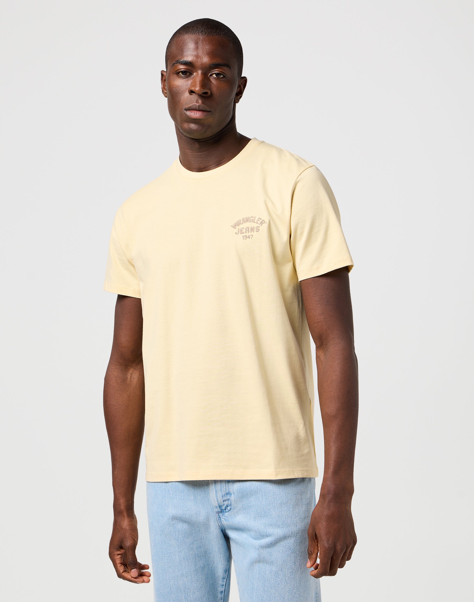 Small Logo Tee en crêpe de banane T-shirts Wrangler