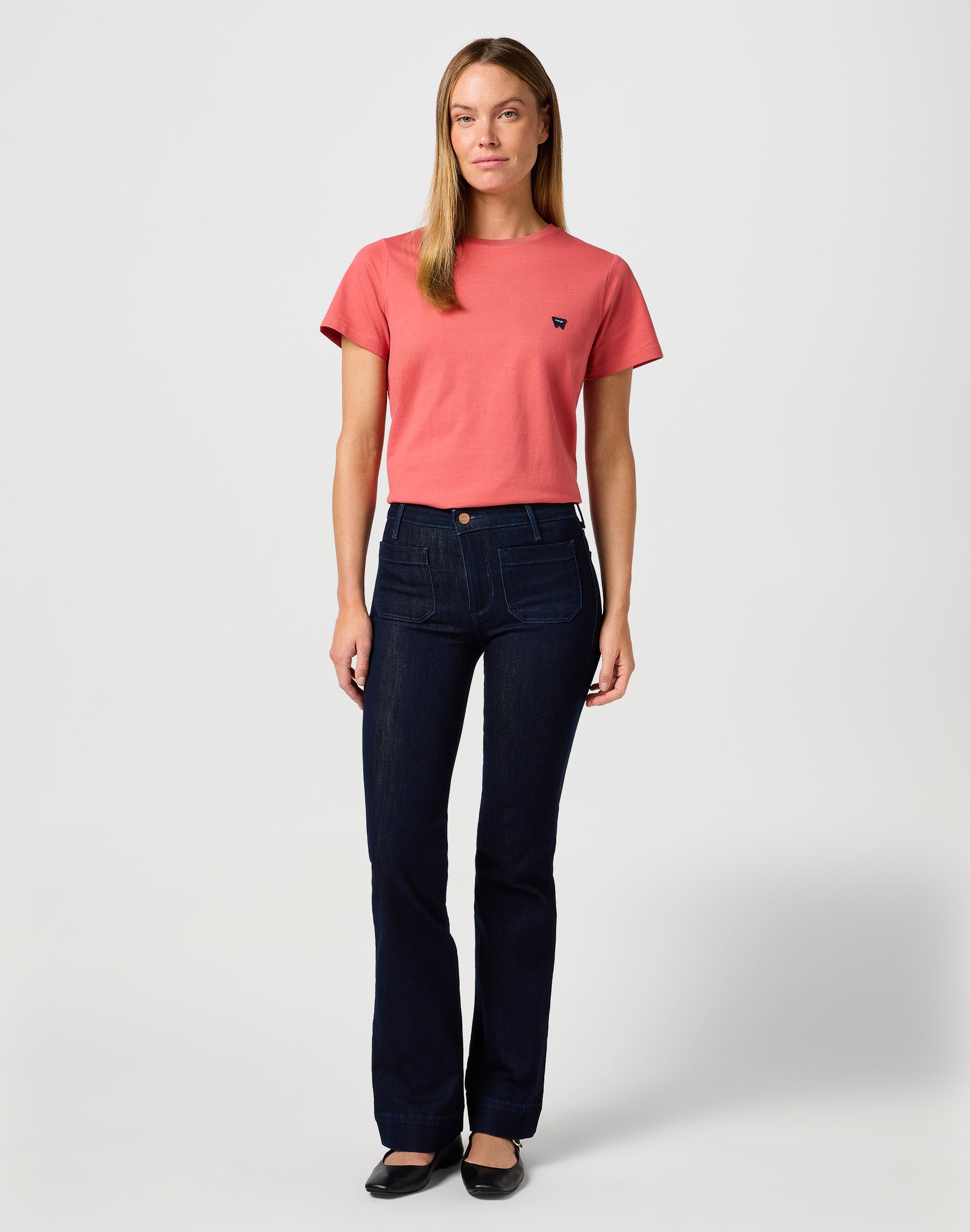 Regular Tee in Mineral Red T-shirts Wrangler