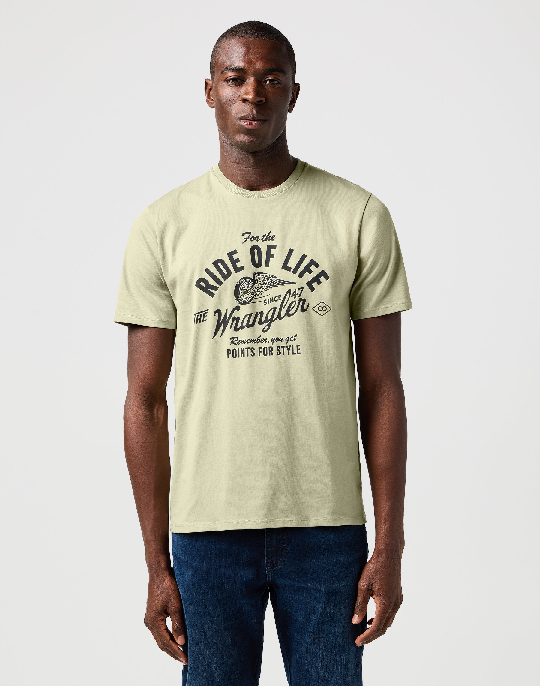 Americana Tee in Tea T-shirts Wrangler