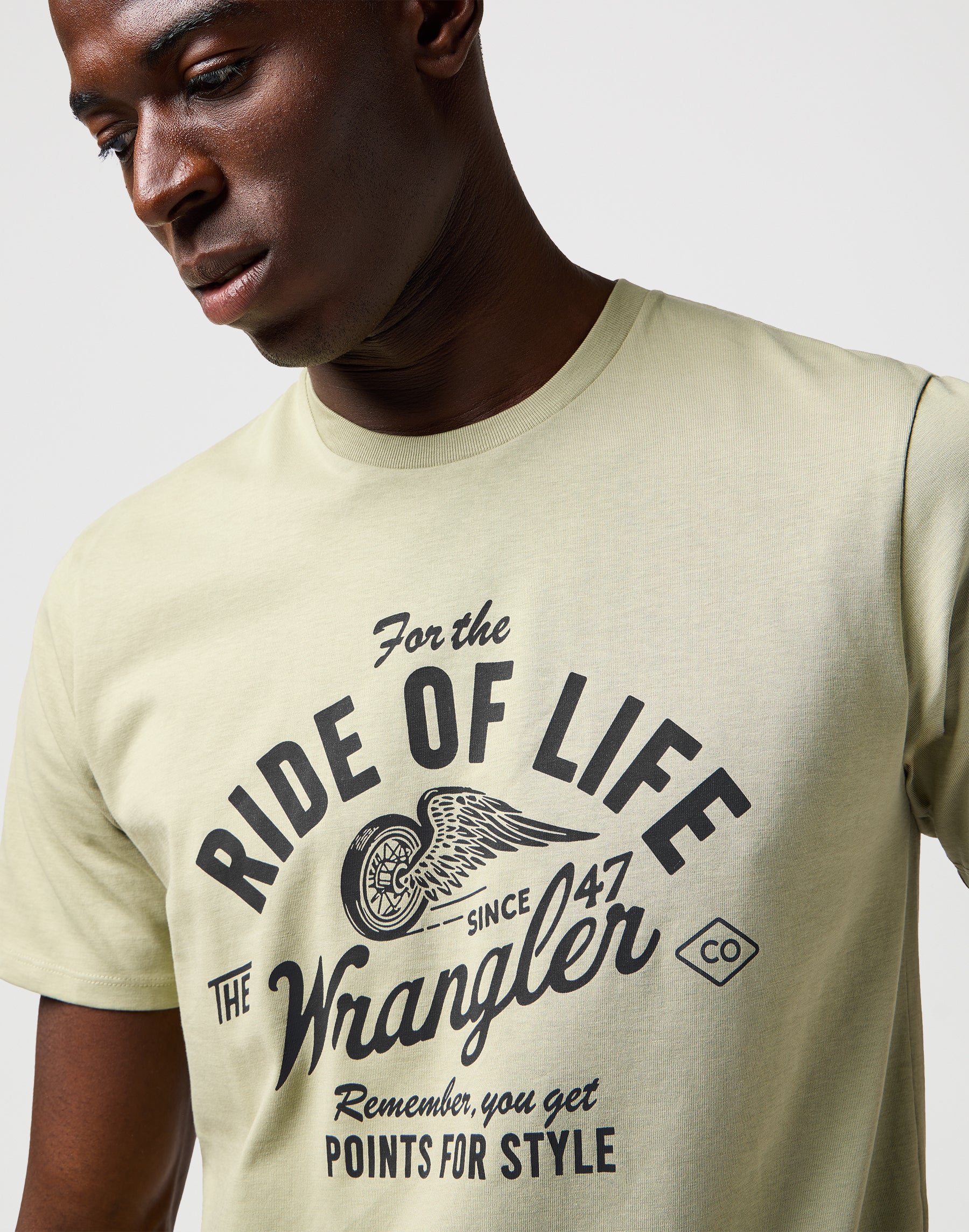 Americana Tee in Tea T-shirts Wrangler