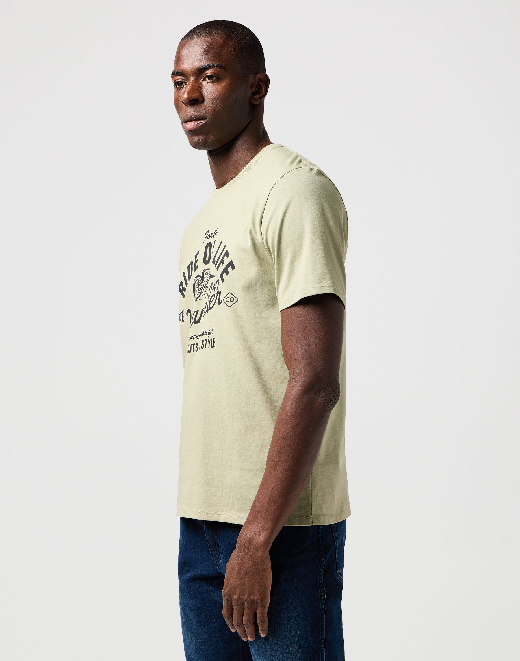 Americana Tee in Tea T-shirts Wrangler