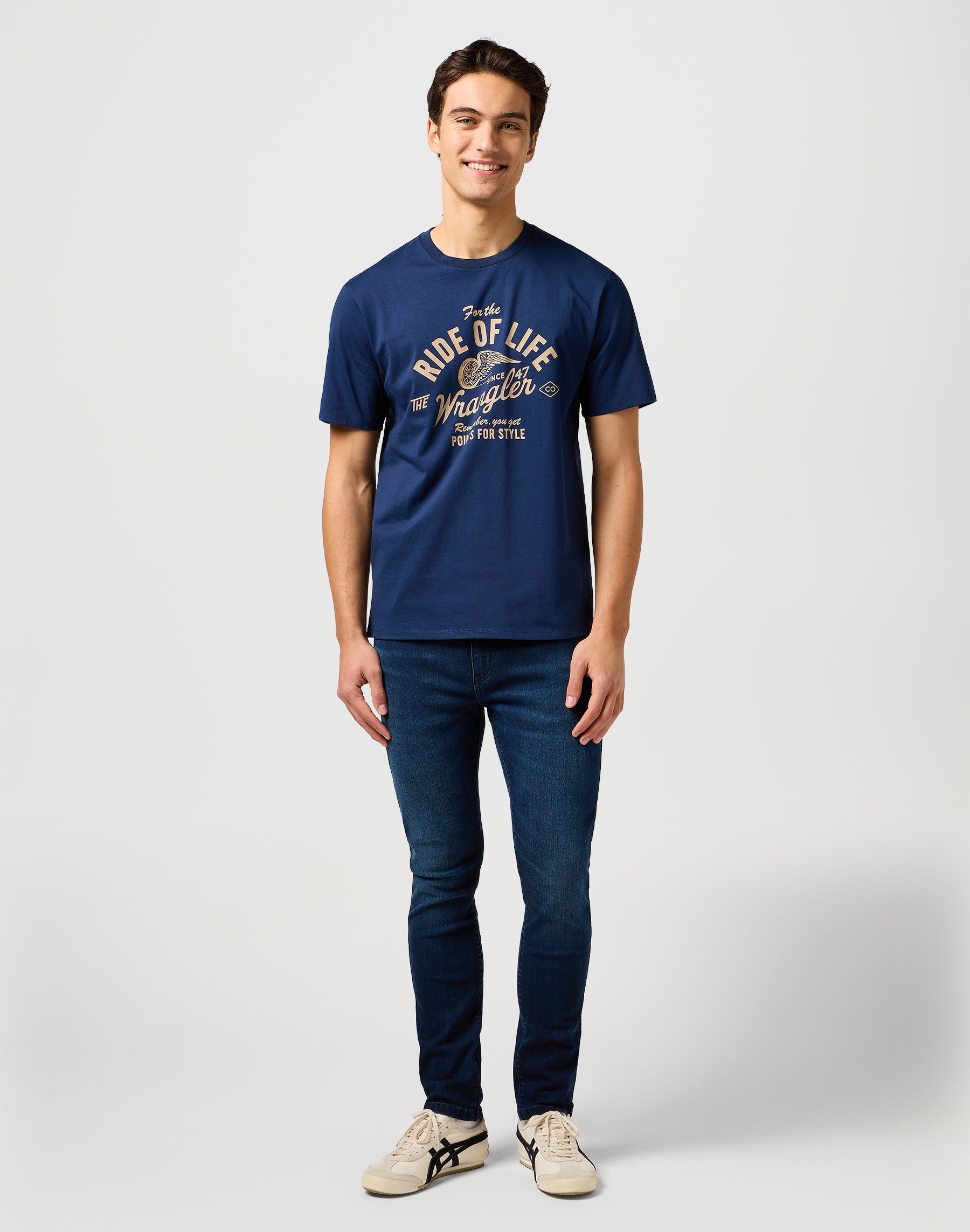 Americana Tee in Navy T-shirts Wrangler