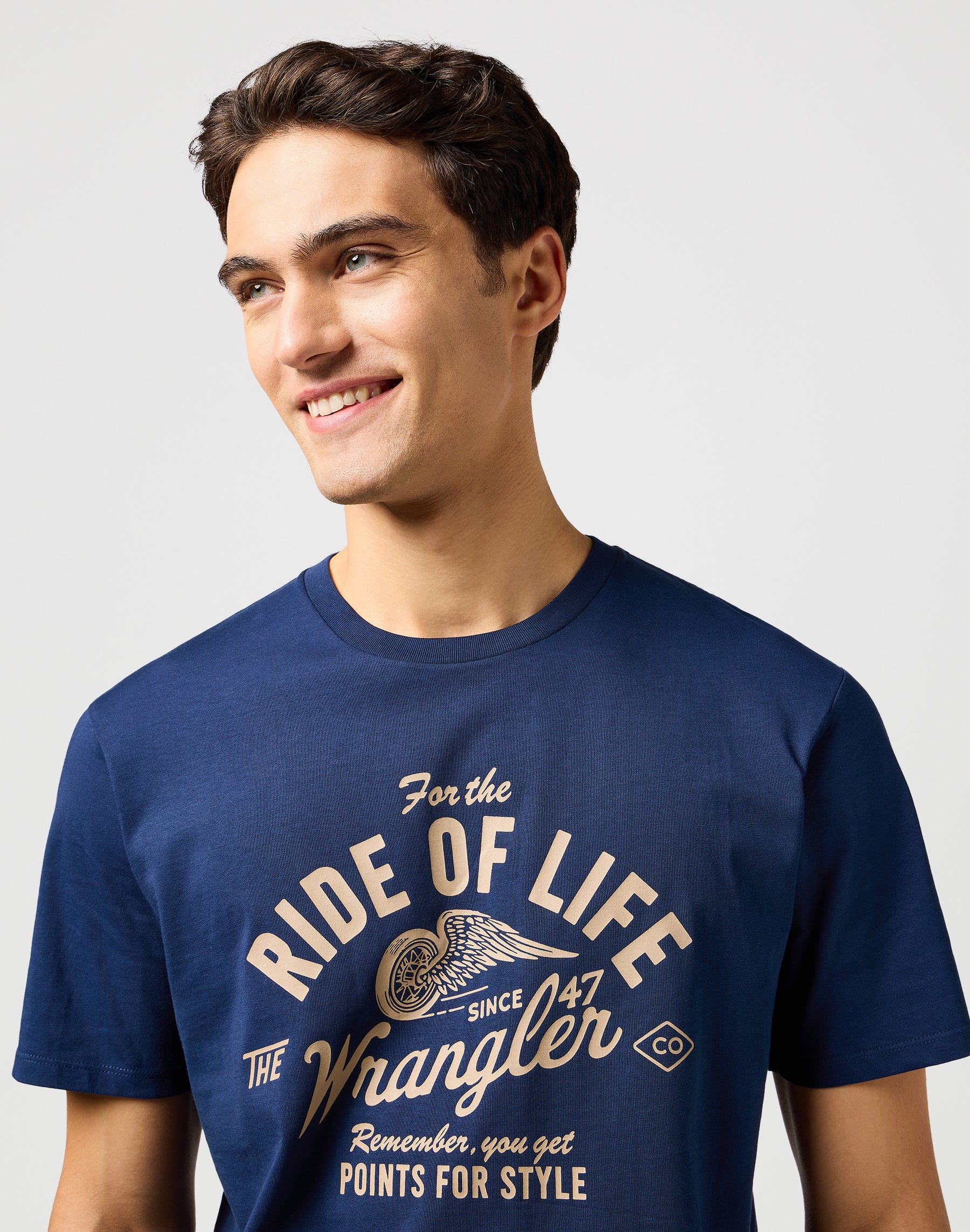 Americana Tee in Navy T-shirts Wrangler