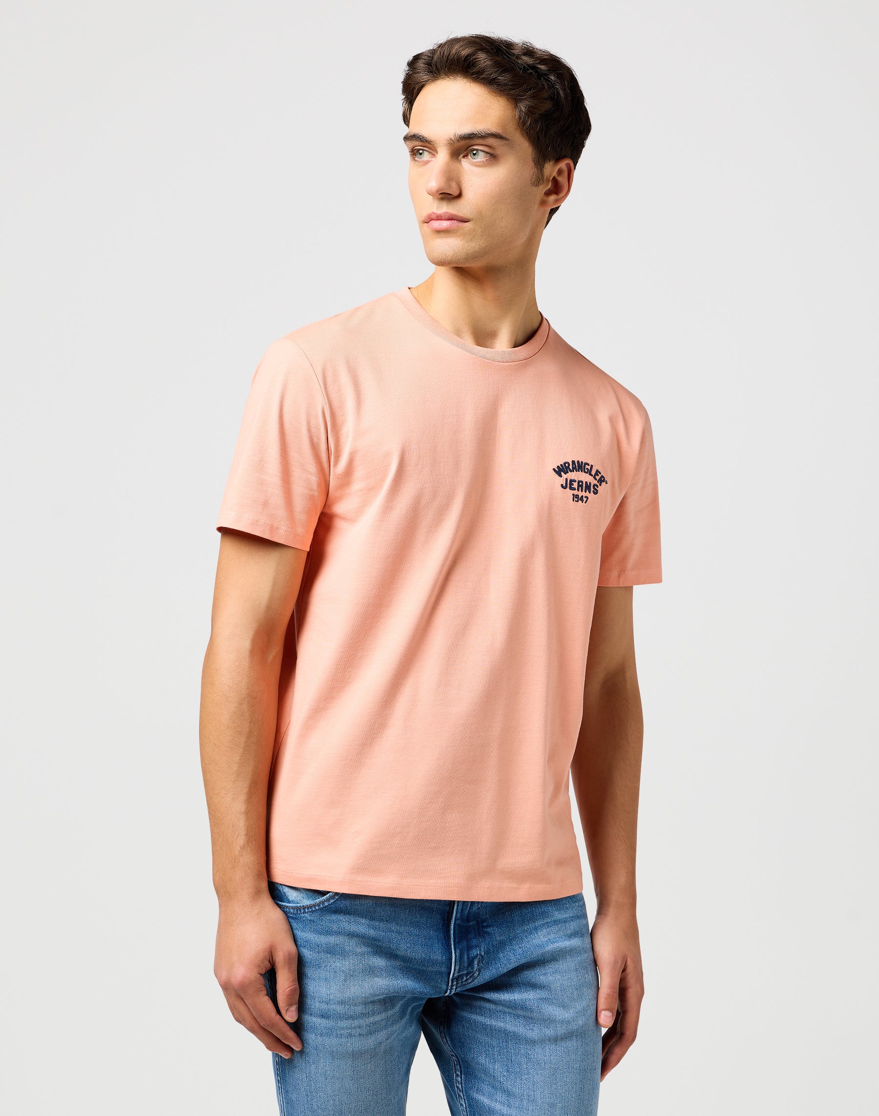 Small Logo Tee in Crevette T-shirts Wrangler