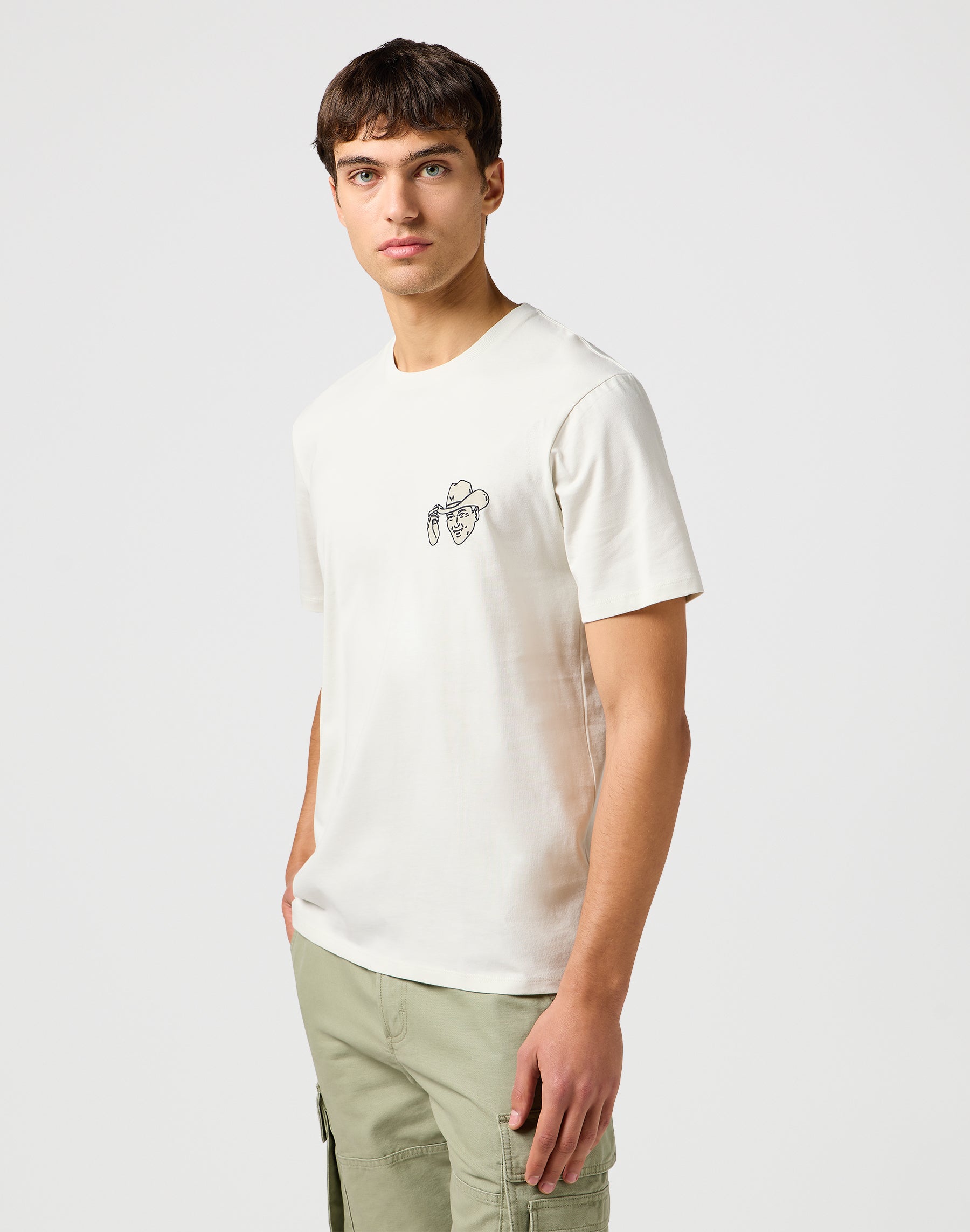 Small Graphic Tee in Vintage White T-shirts Wrangler