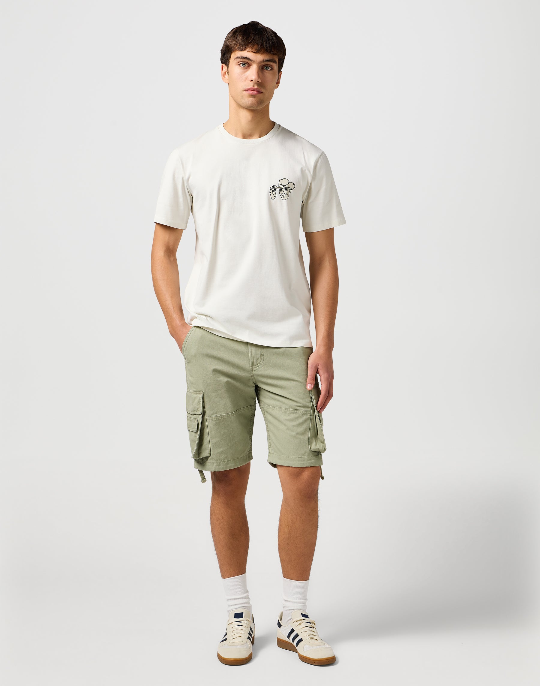 Small Graphic Tee in Vintage White T-shirts Wrangler