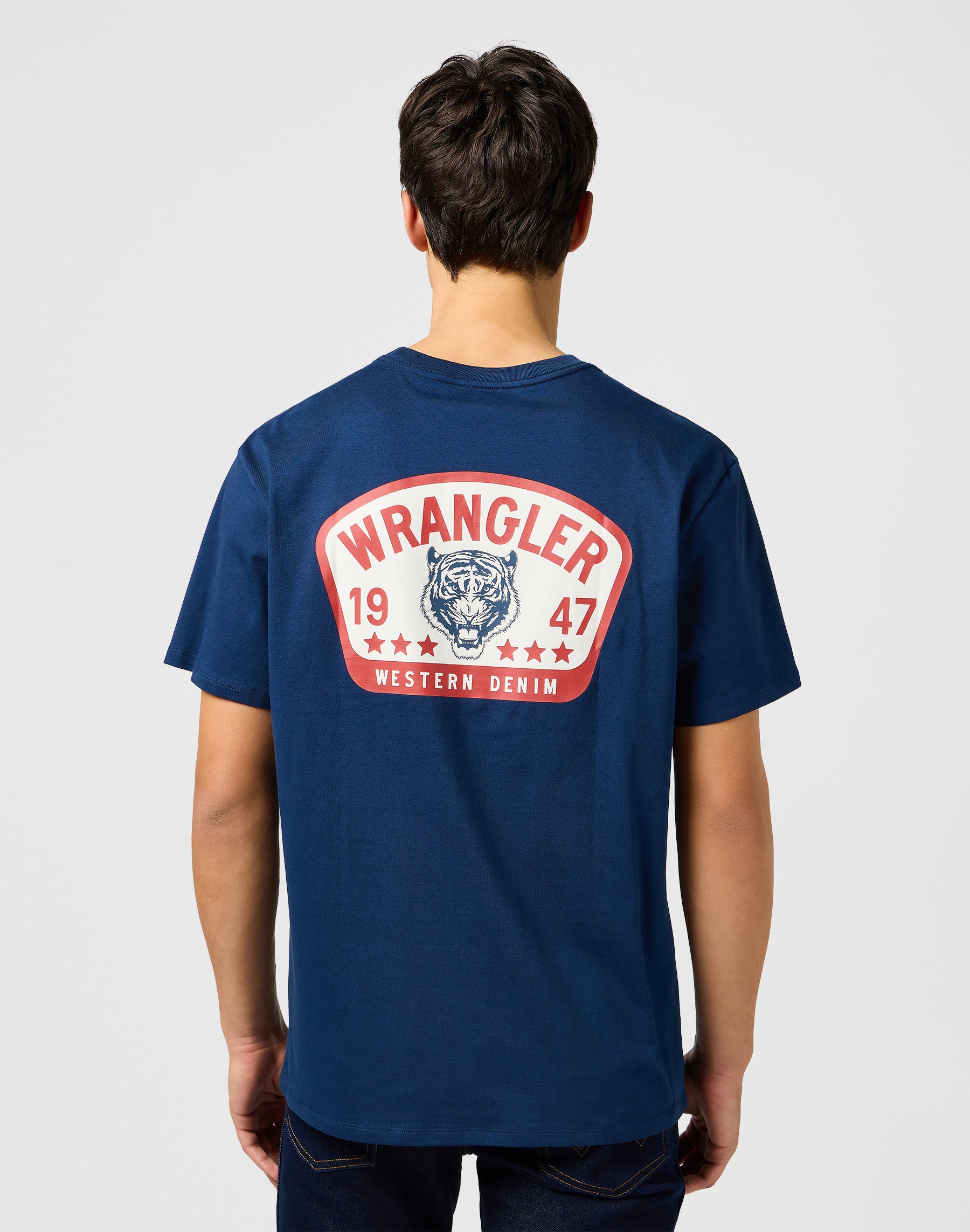 Graphic Tee in Navy T-shirts Wrangler