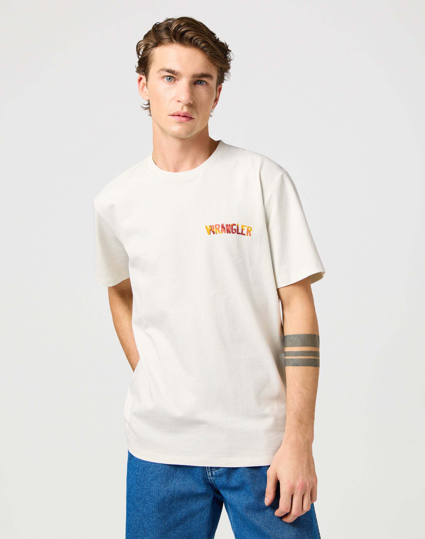 Big Graphic Tee in Vintage White T-shirts Wrangler