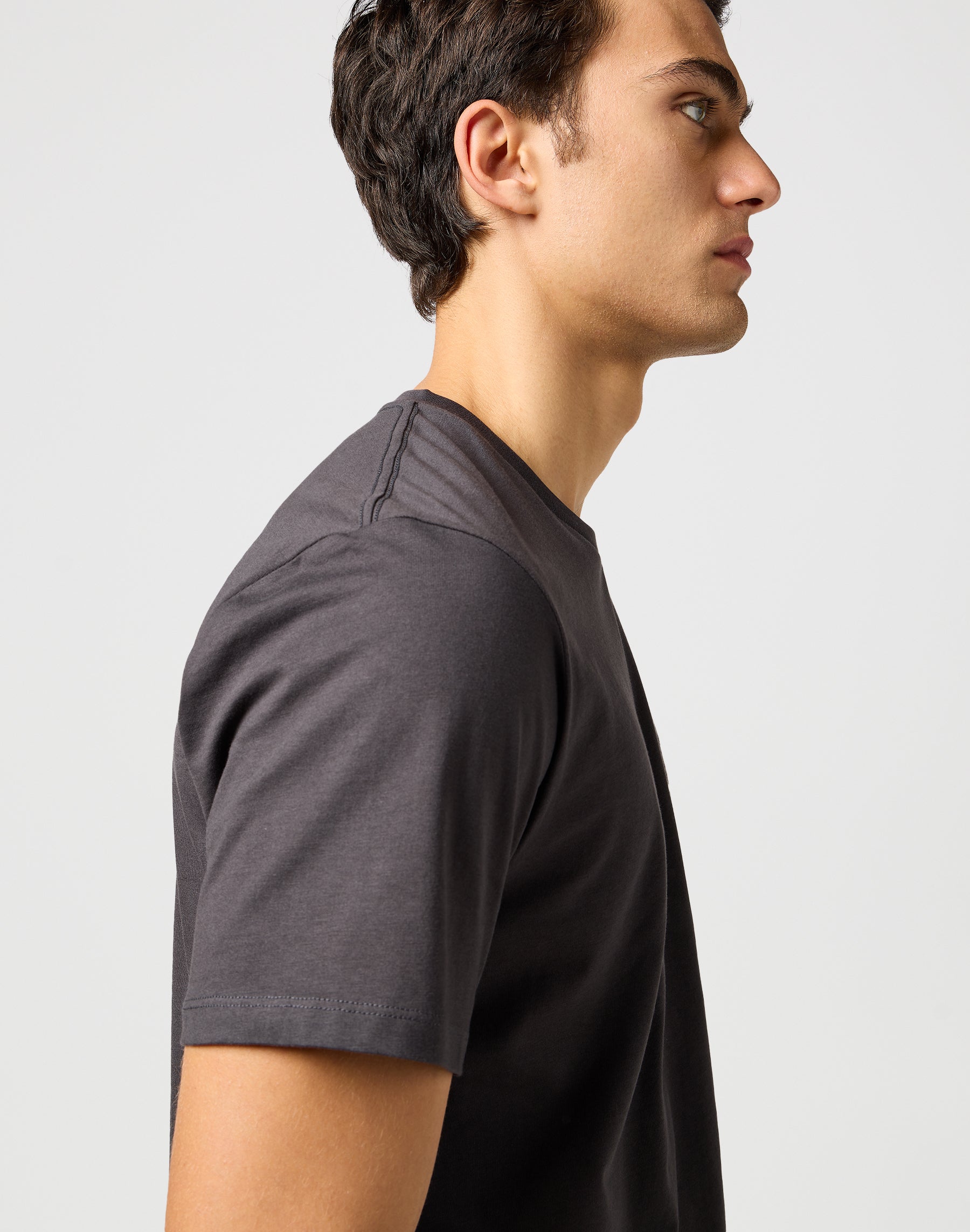 Small Graphic Tee in Faded Black T-shirts Wrangler