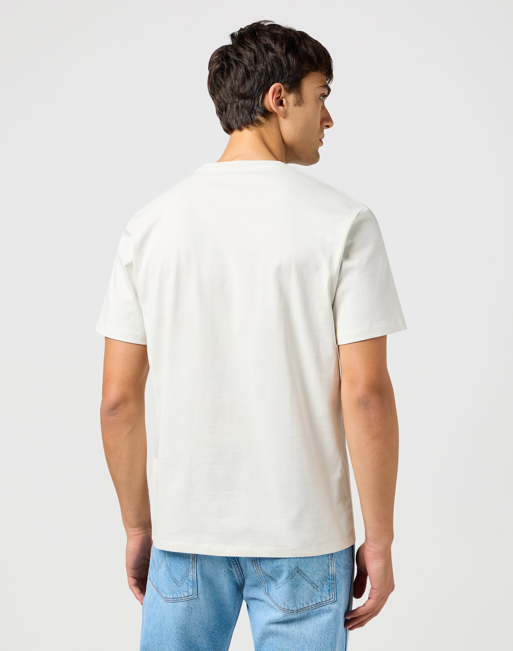 Small Logo Tee in Vintage White T-shirts Wrangler