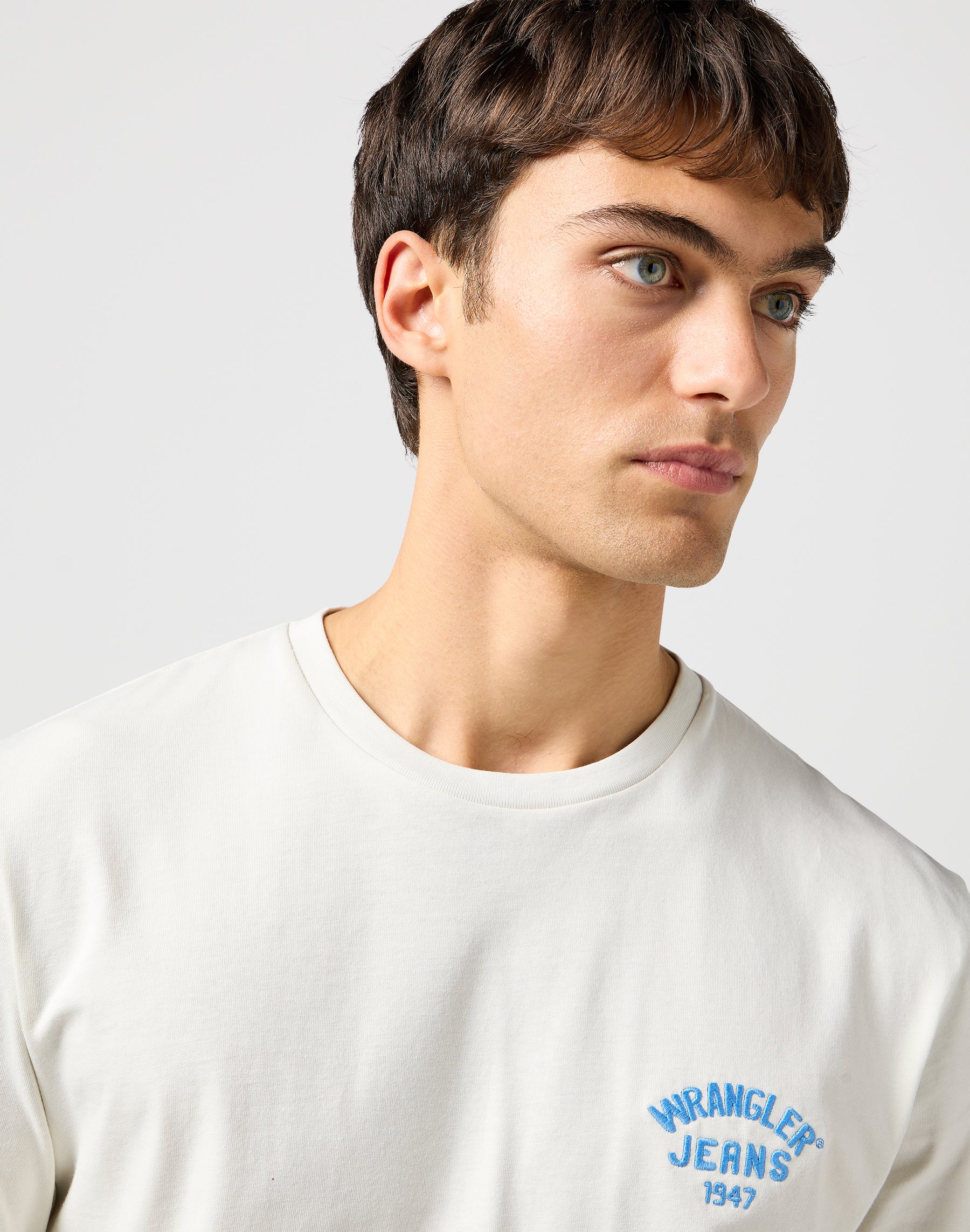 Small Logo Tee in Vintage White T-shirts Wrangler