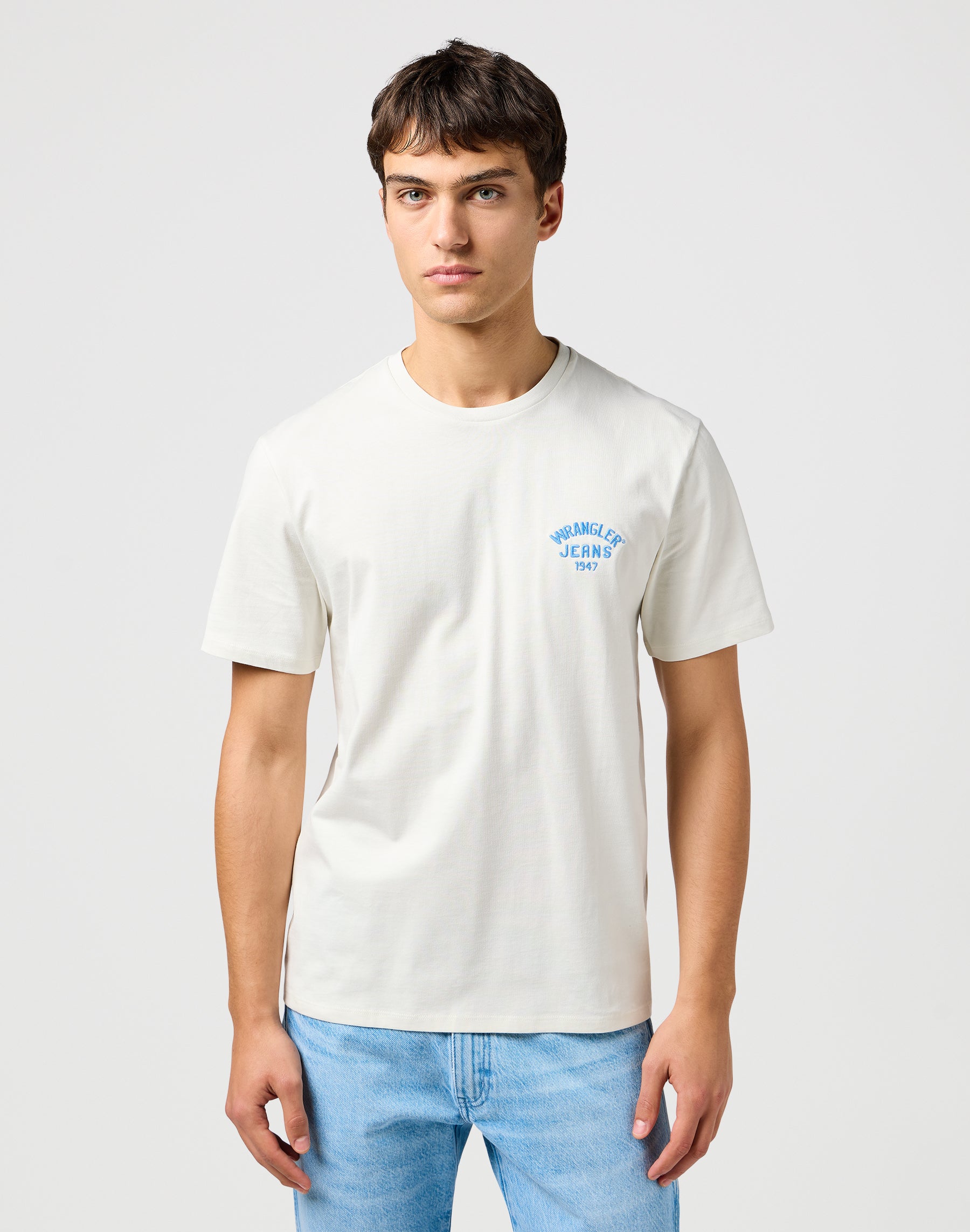 Small Logo Tee in Vintage White T-shirts Wrangler