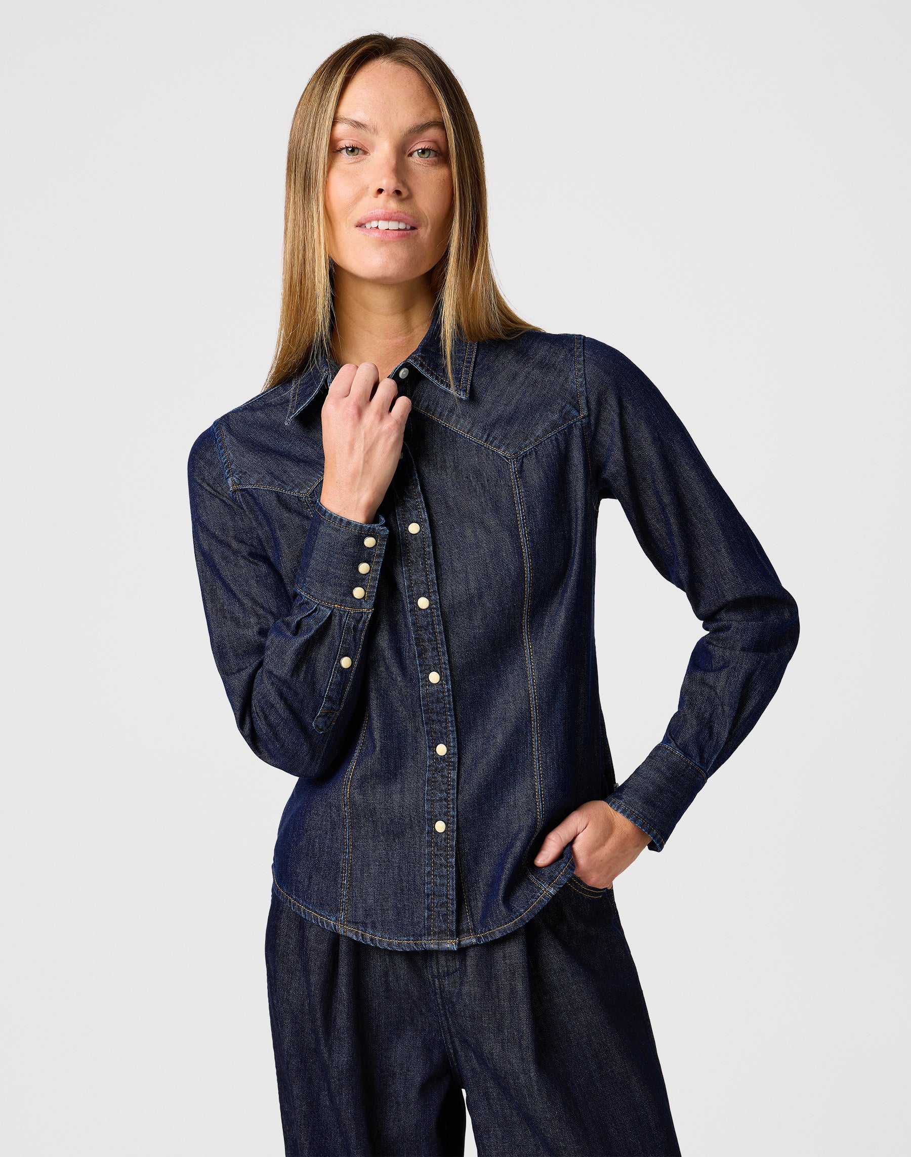 Exag Yoke Shirt à Saddle Chemises Wrangler