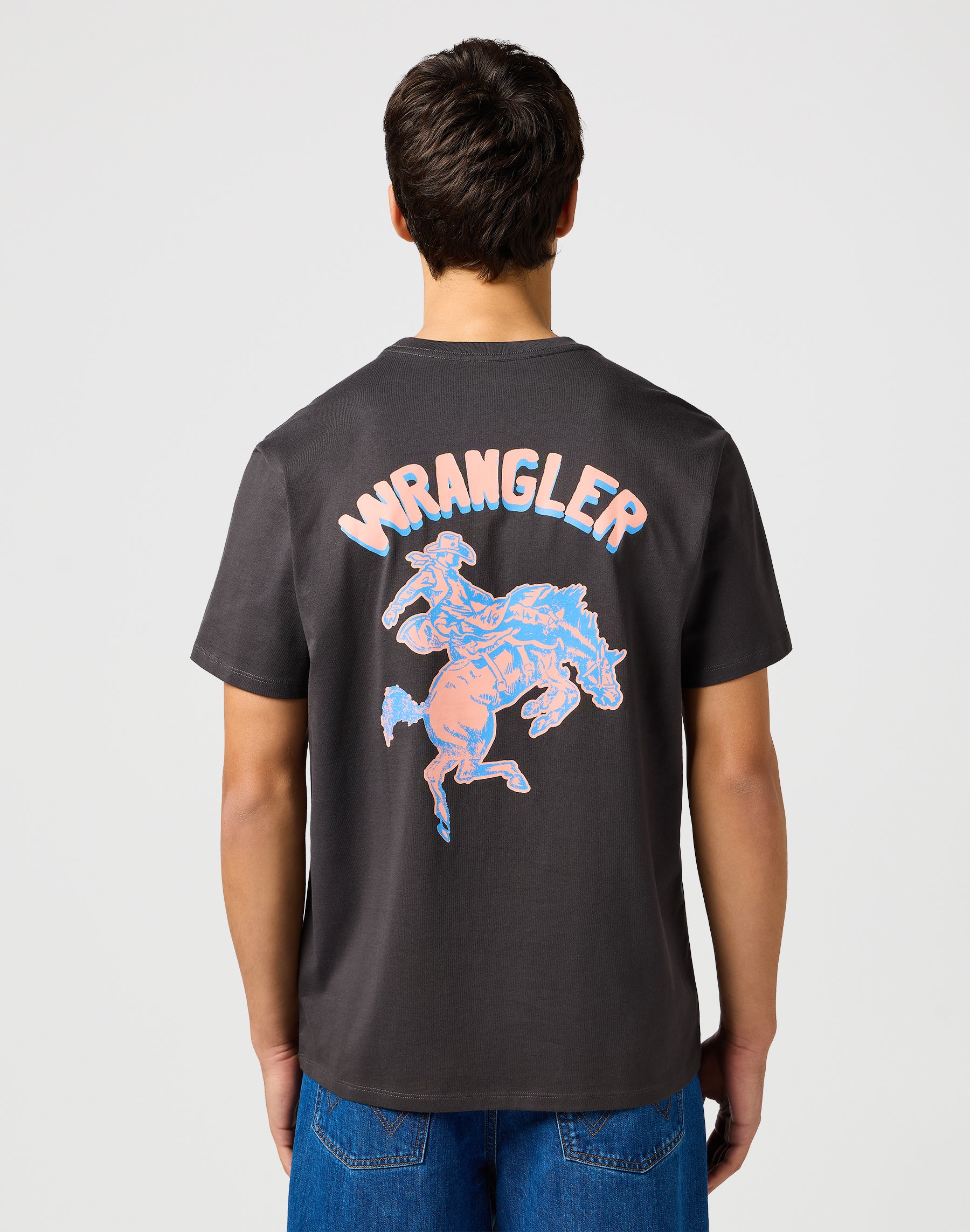 Graphic Tee in Faded Black T-shirts Wrangler