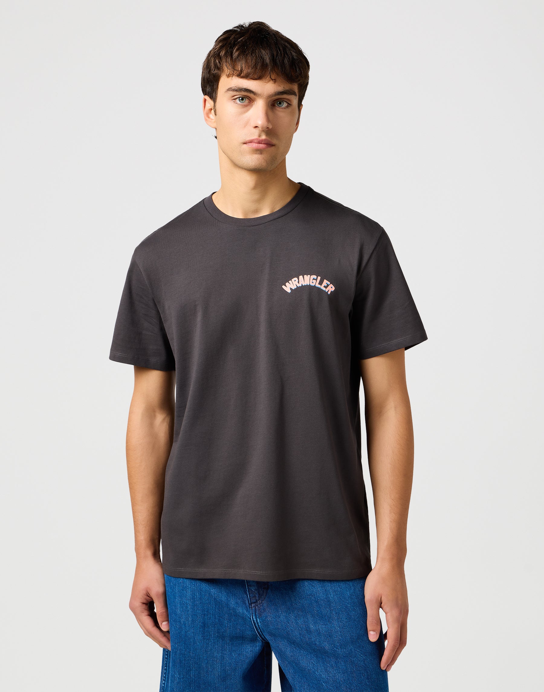 Graphic Tee in Faded Black T-shirts Wrangler