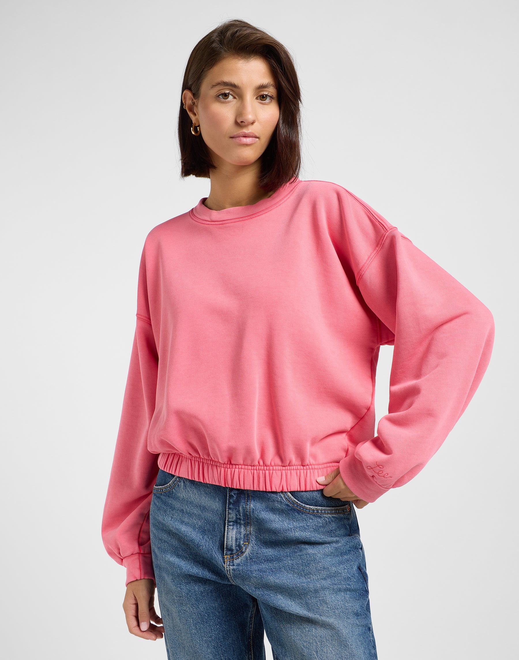 Manches Détail sweat-shirt en lychee Sweatshirts Lee