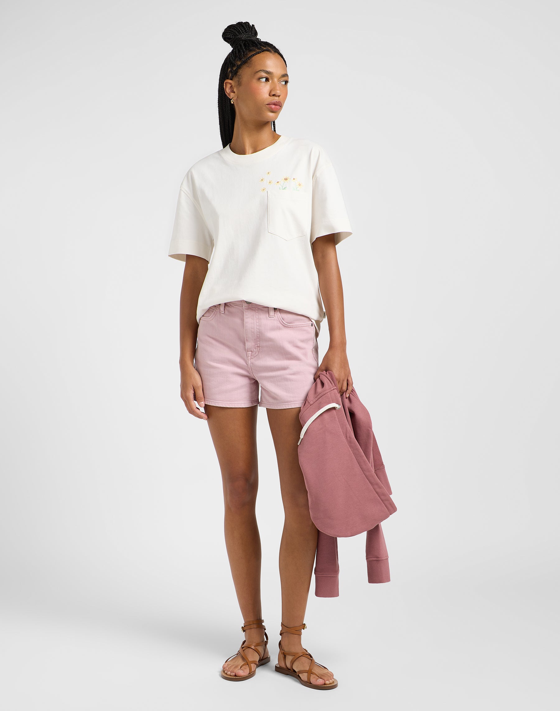 Carol Short en mauve doux Shorts Lee