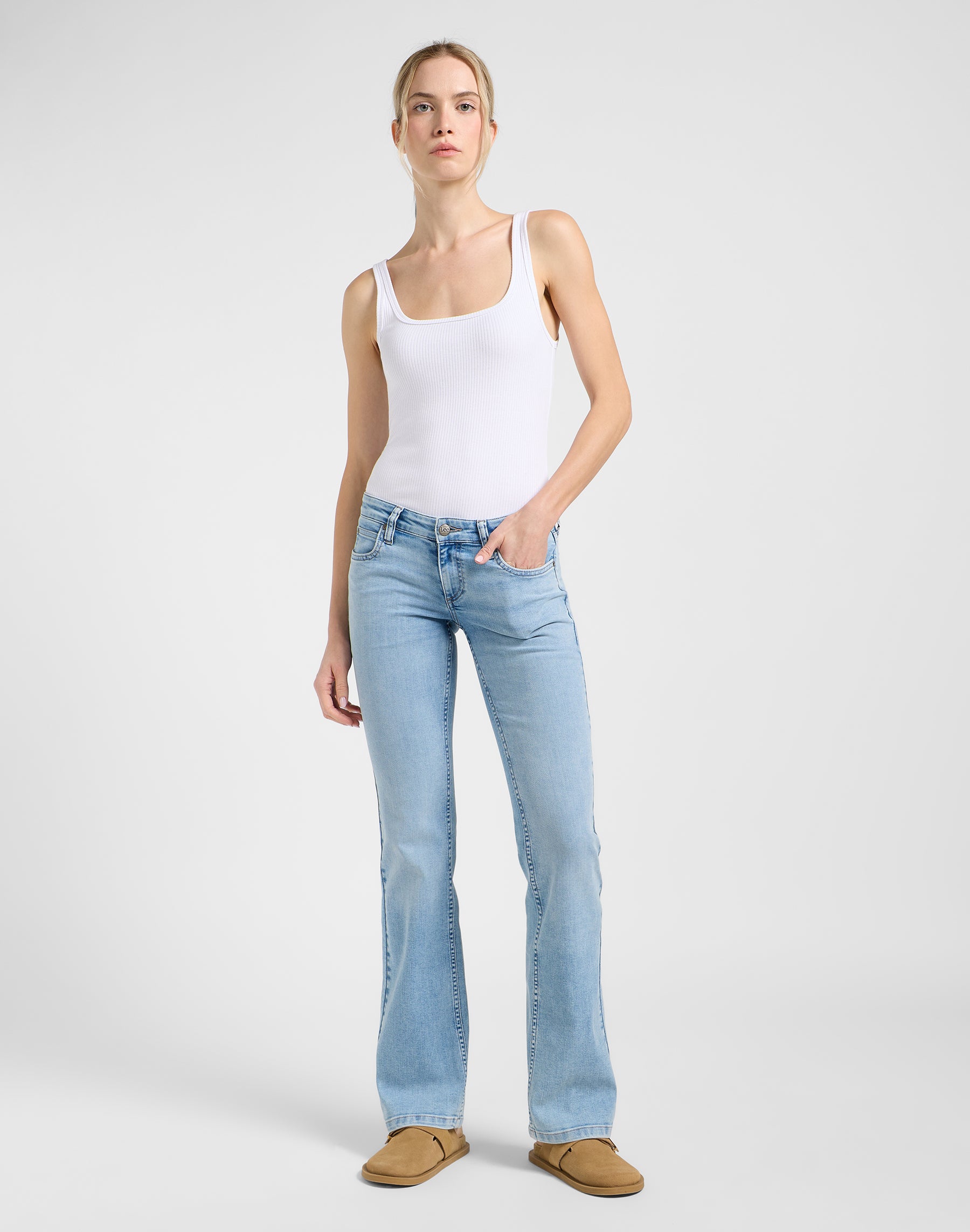 Jessica en Light Azul Jeans Lee