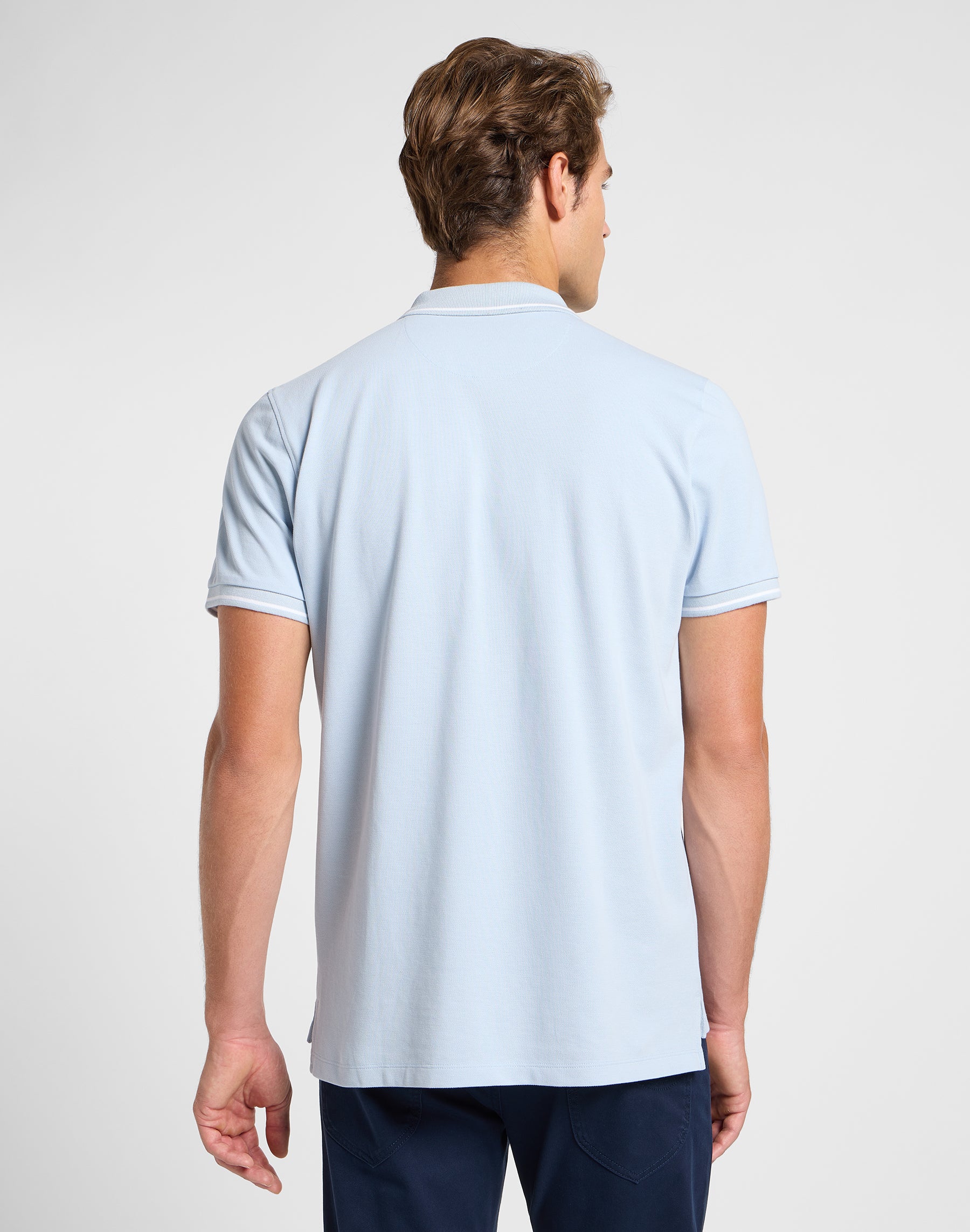 Polo piqué en Shy Blue T-shirts Lee