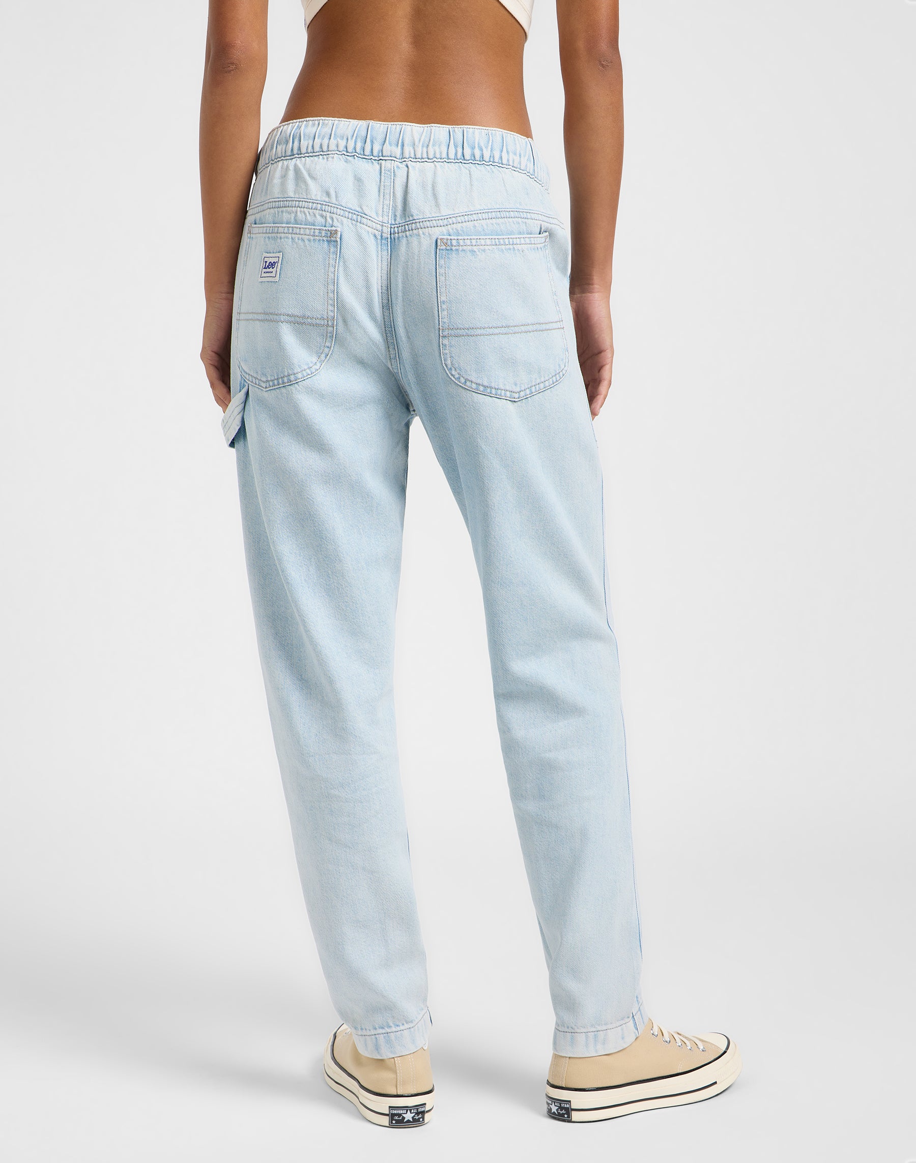 Drawstring Pull On en Bright Mist Jeans Lee