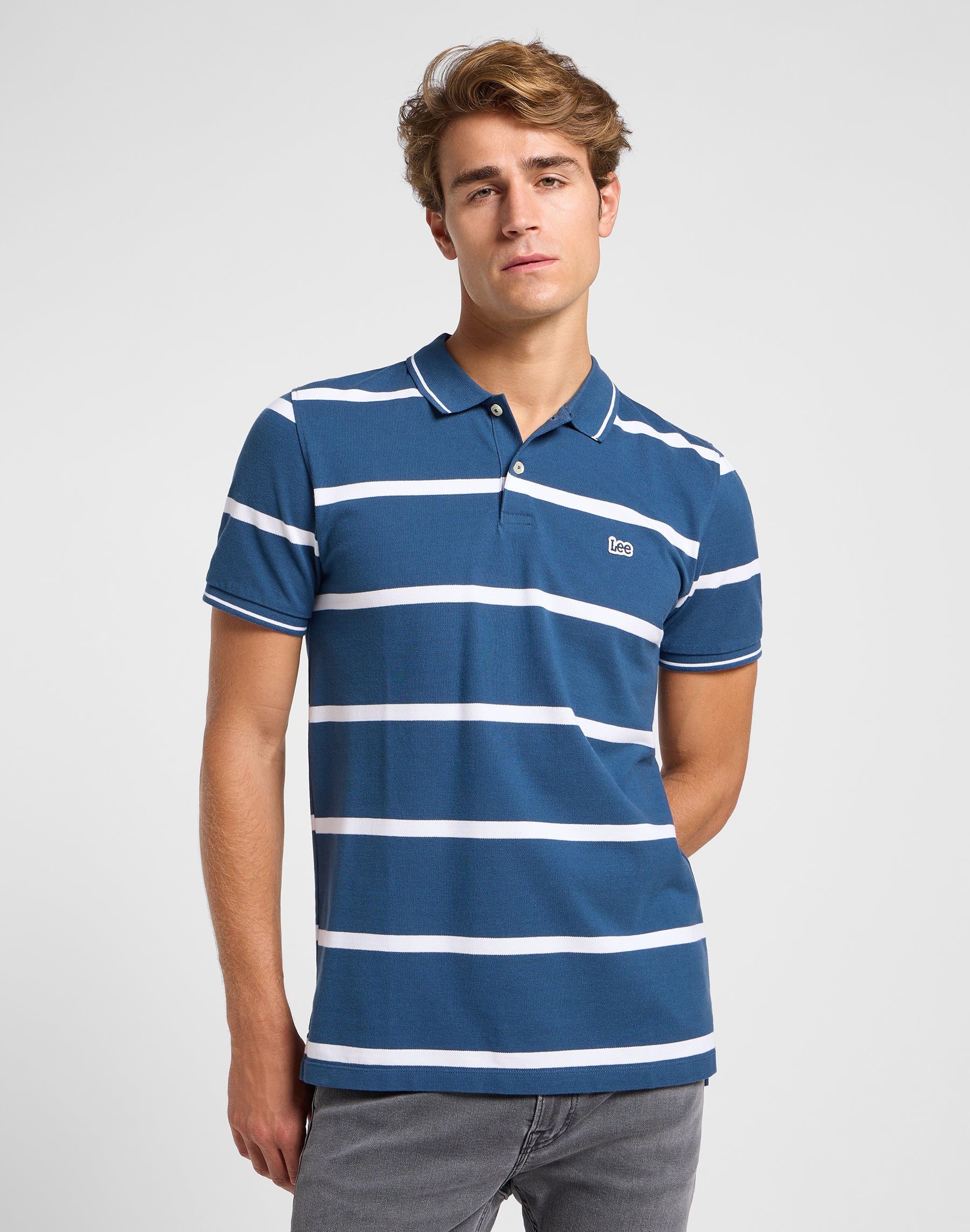 Polo piqué dans les t-shirts Orion Stripe Lee