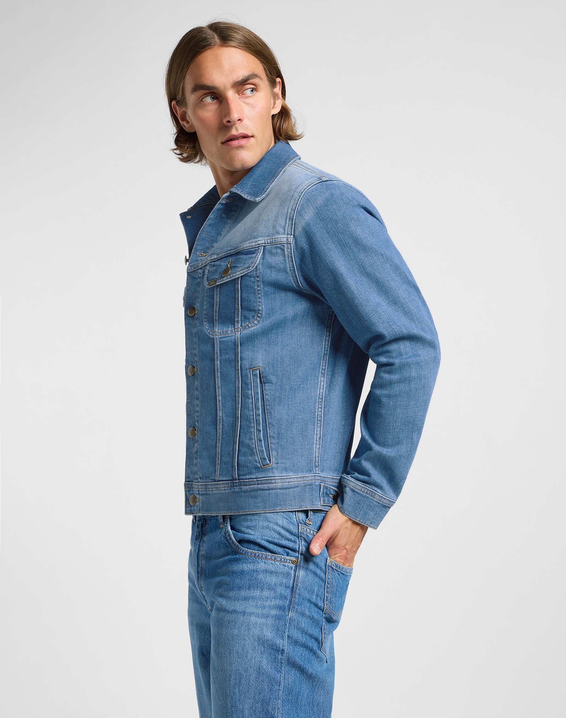 Veste Rider in Worn Indigo Vestes Lee