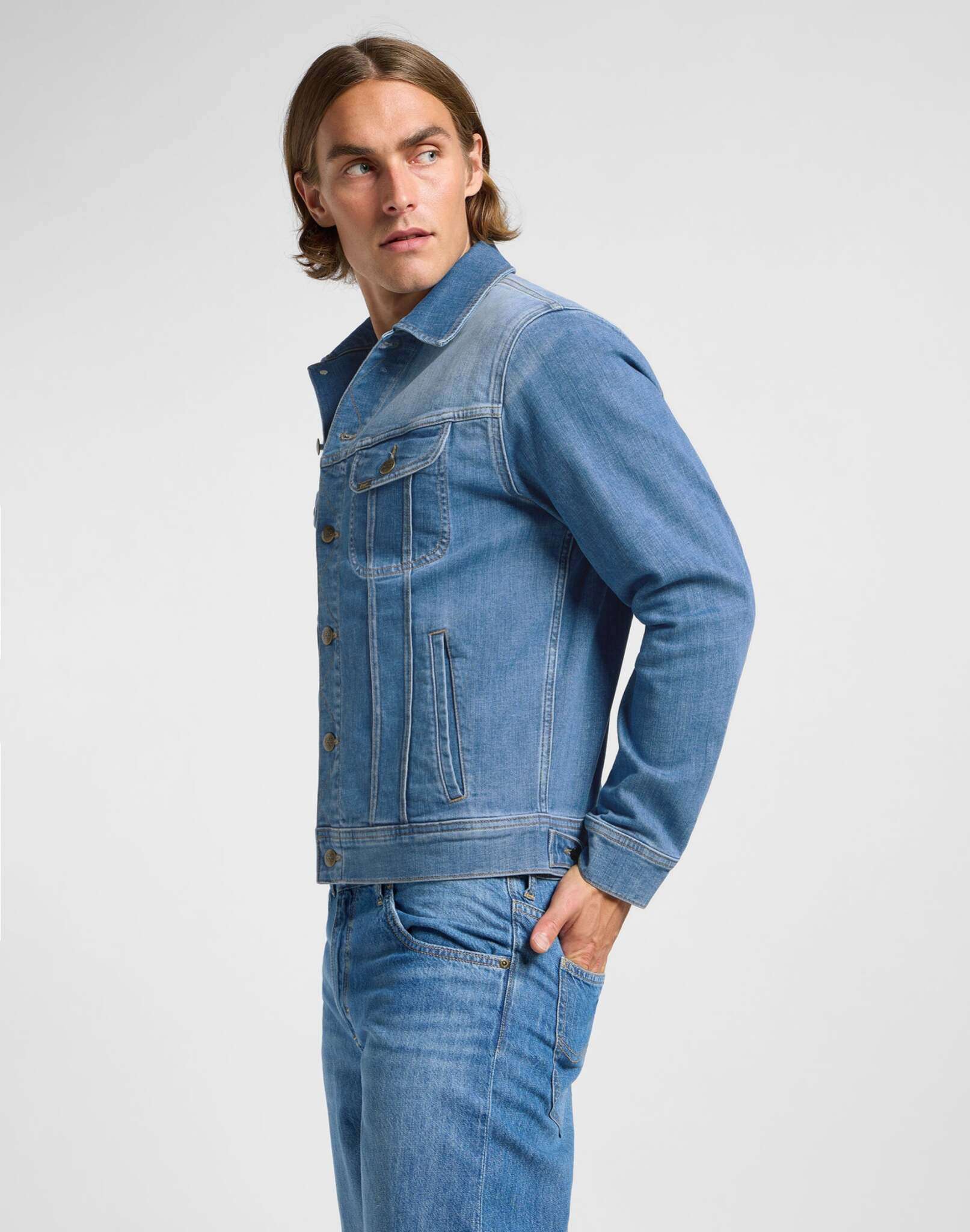 Veste Rider in Worn Indigo Vestes Lee