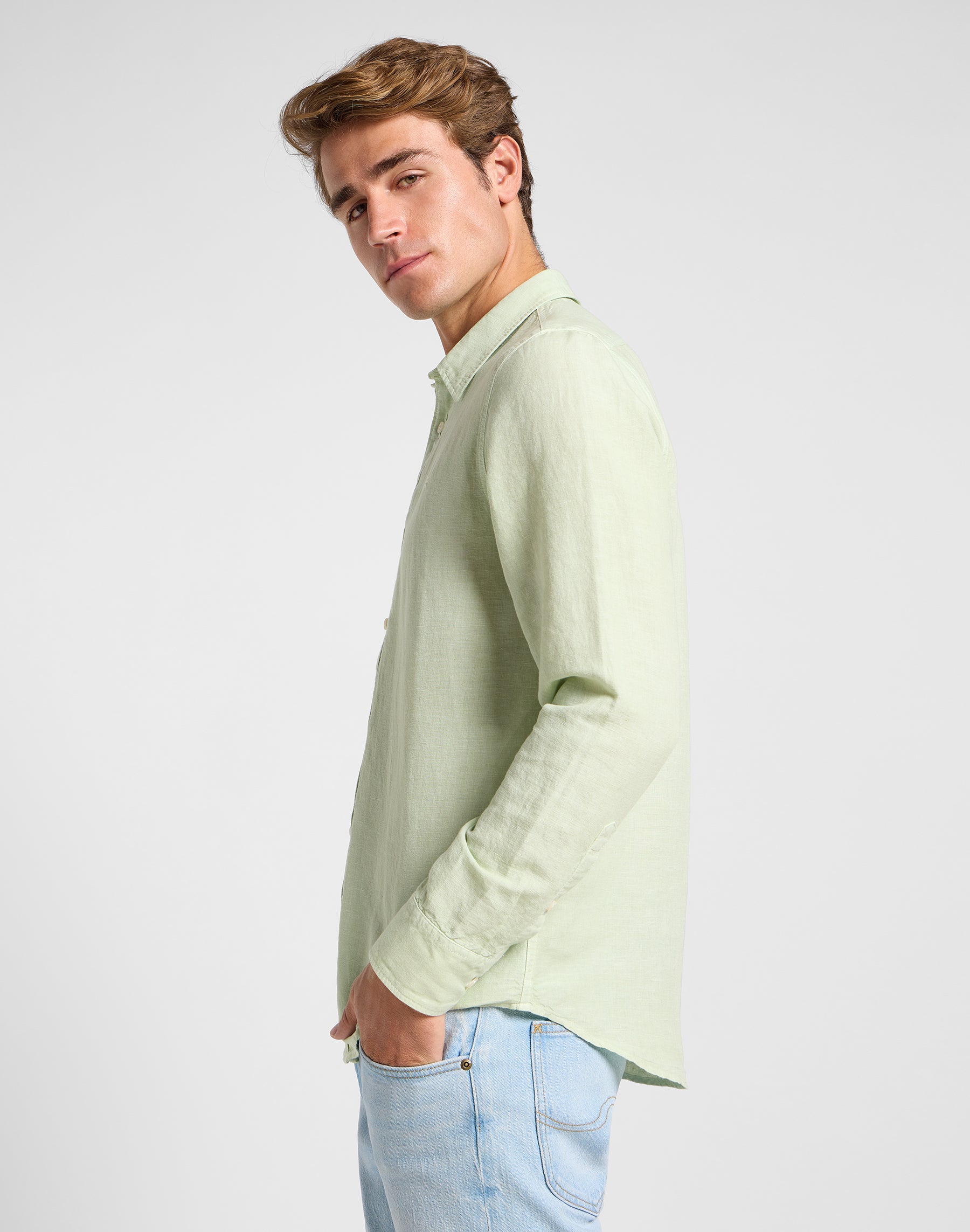 Patch Shirt dans Chemises Soft Sage Lee