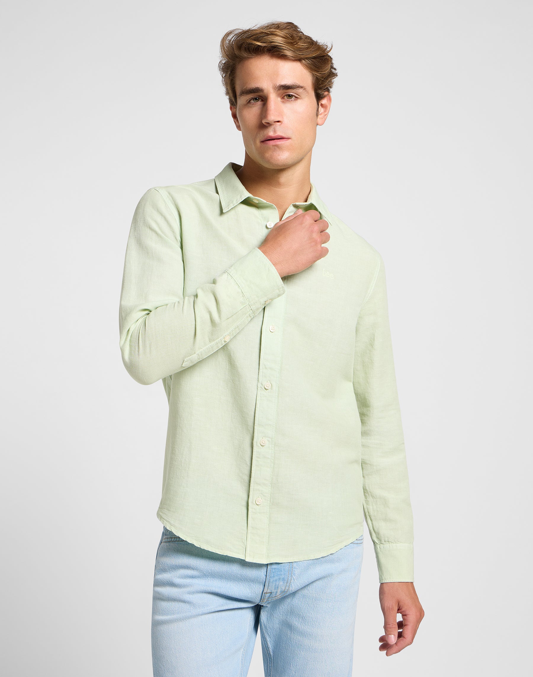 Patch Shirt dans Chemises Soft Sage Lee