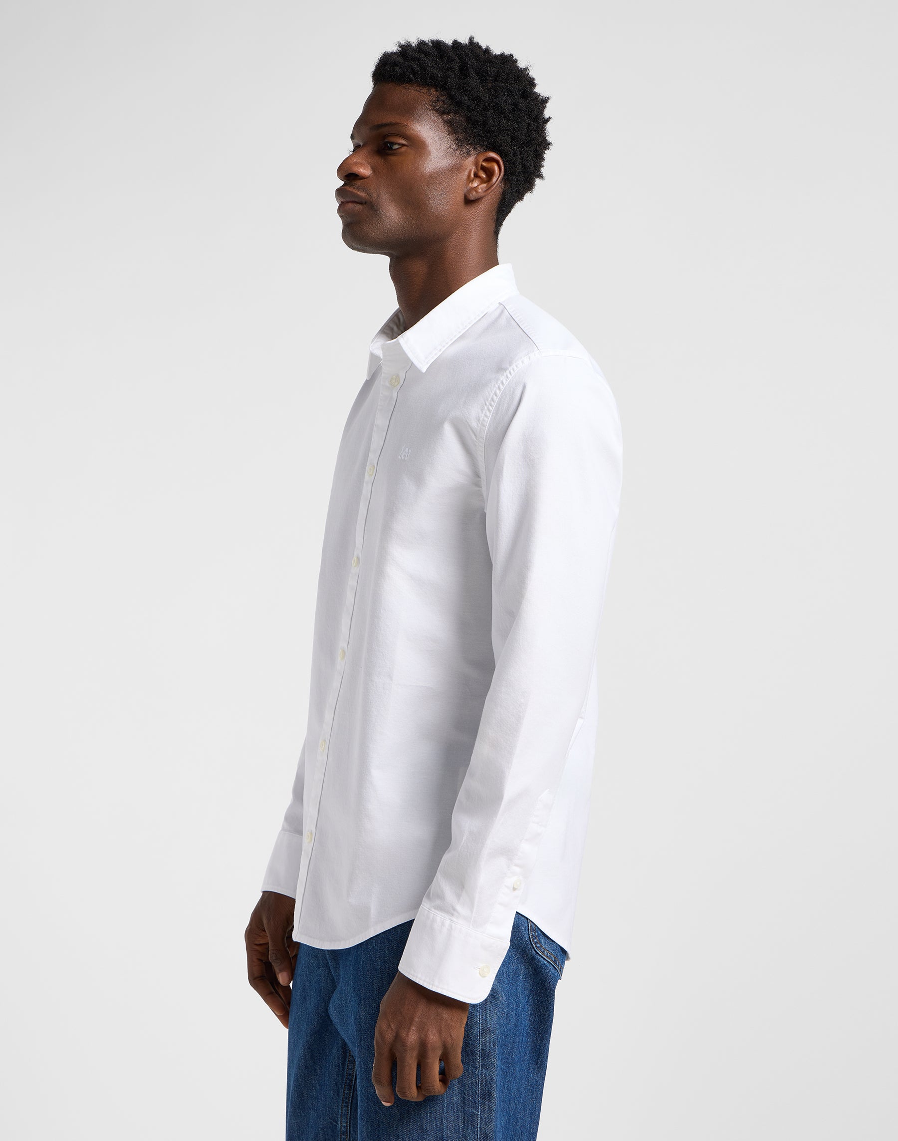 Patch Shirt in Bright White Chemises Lee