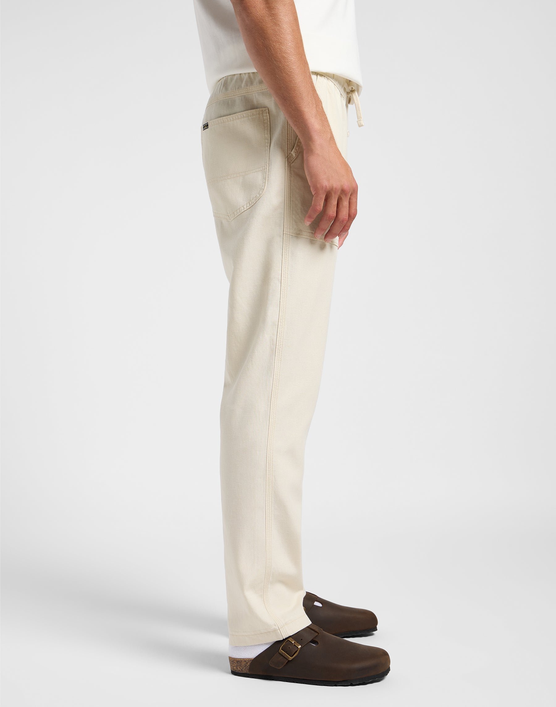 Utility Drawstring Pantalon en Soy Bean Pantalon Lee