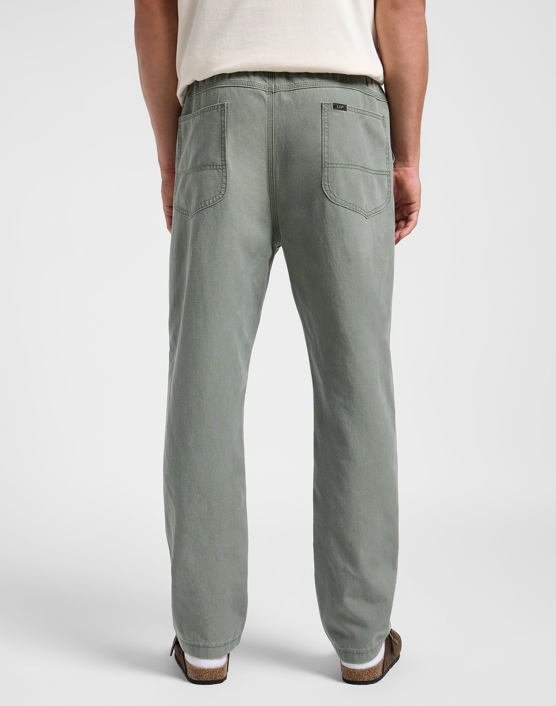 Pantalon Utility Drawstring en Olive Grove Pantalon Lee