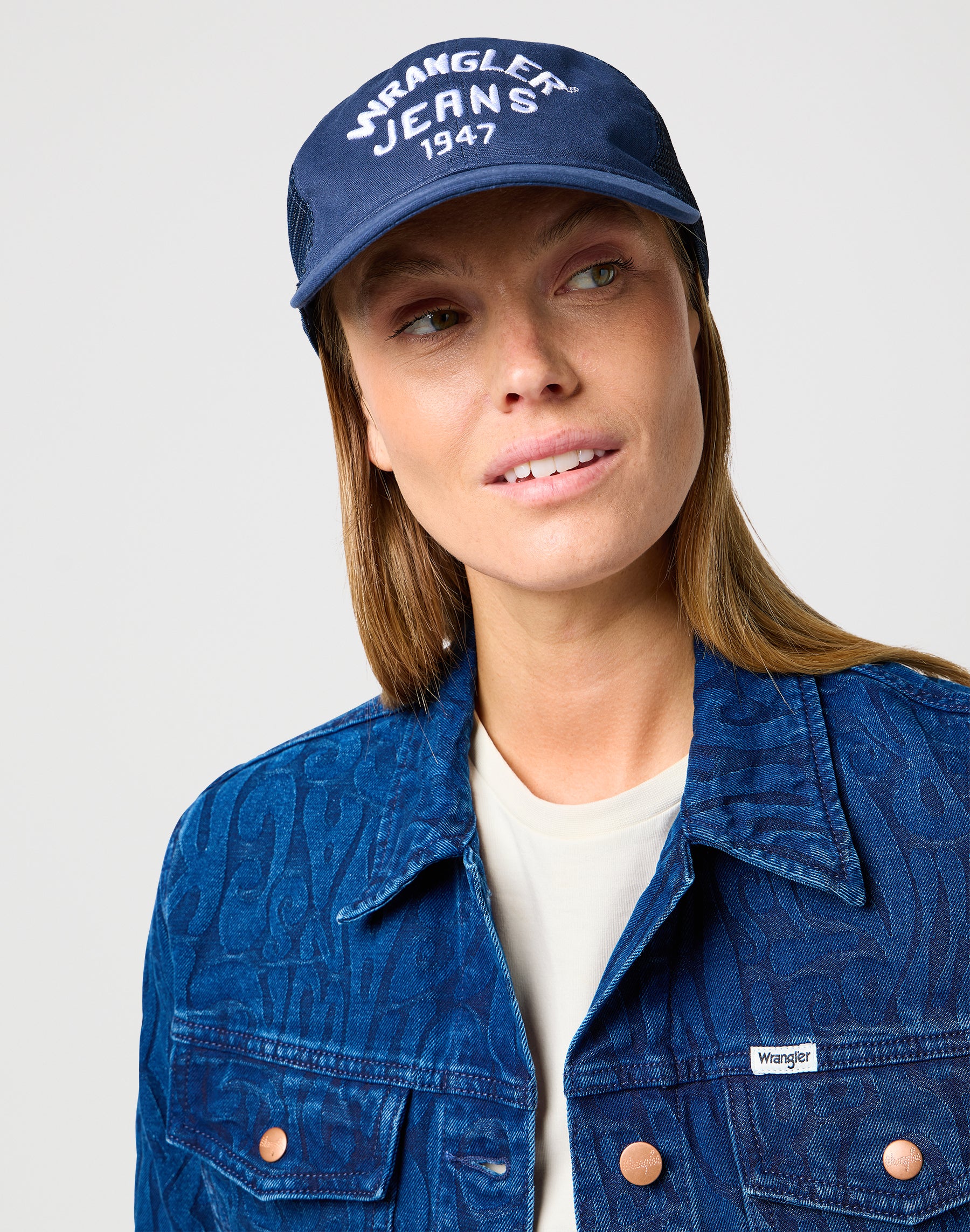 Casquette camionneur en marine foncé Casquettes Wrangler