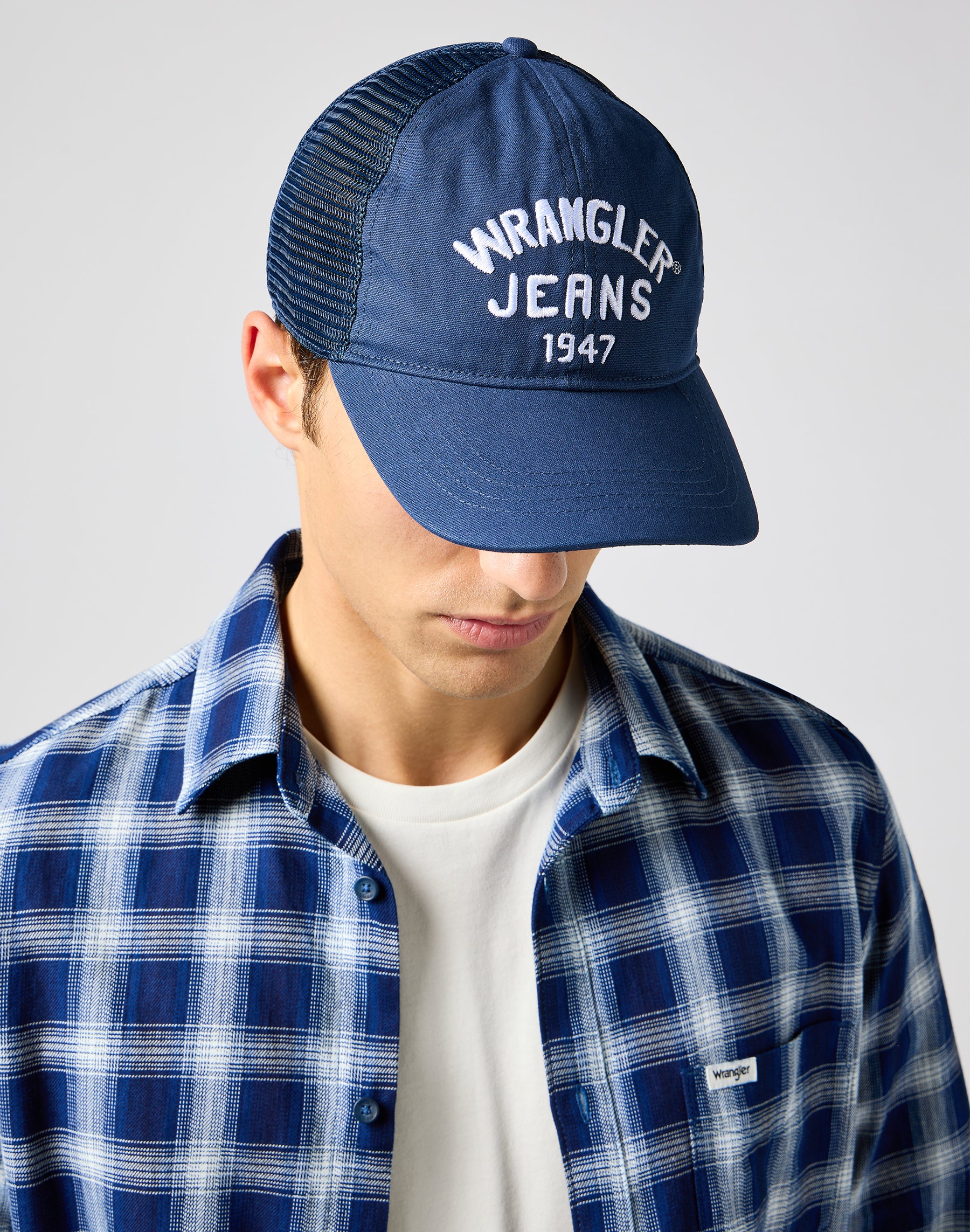 Casquette camionneur en marine foncé Casquettes Wrangler