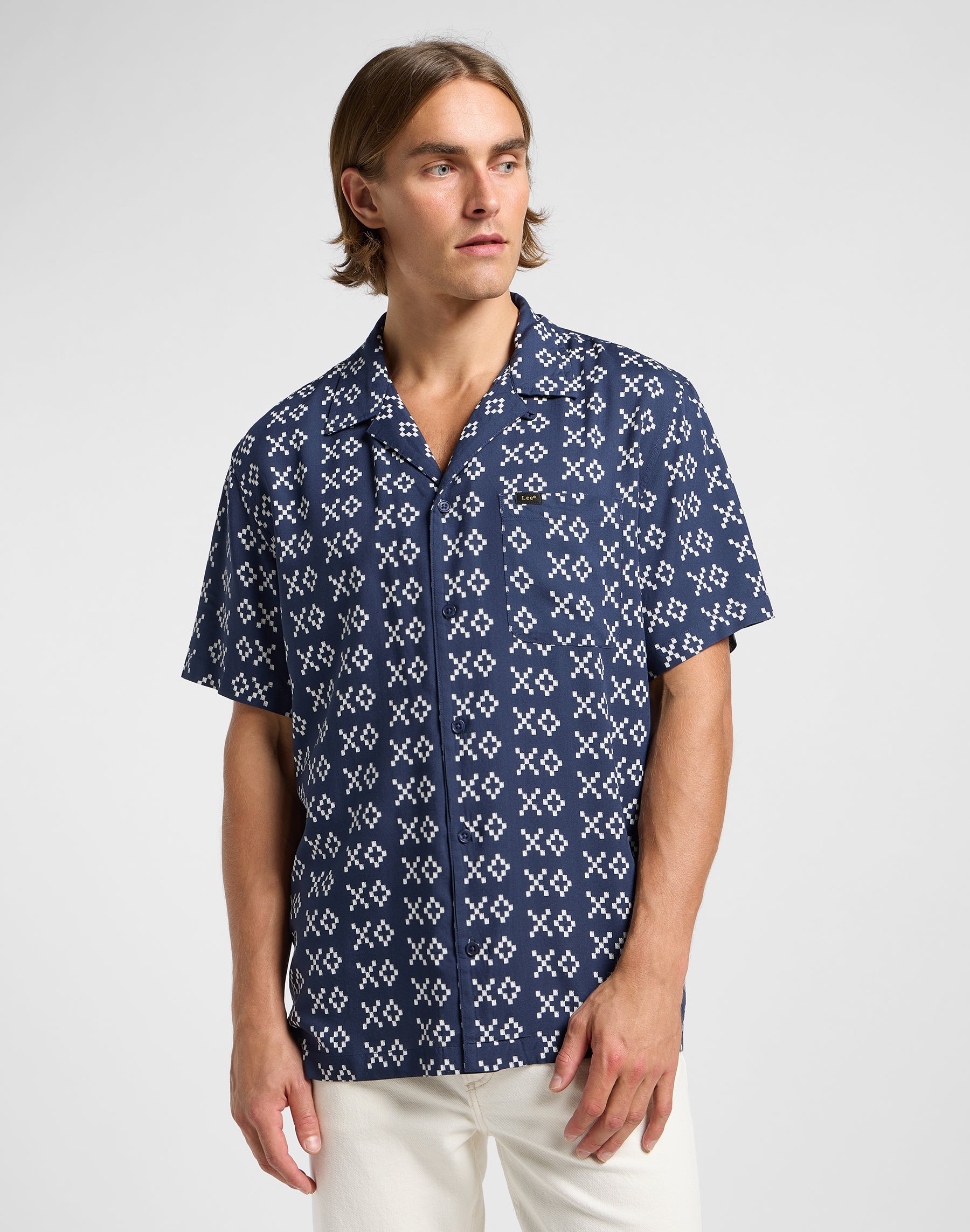 Resort Shirt in Rivet Ecru Chemises Lee
