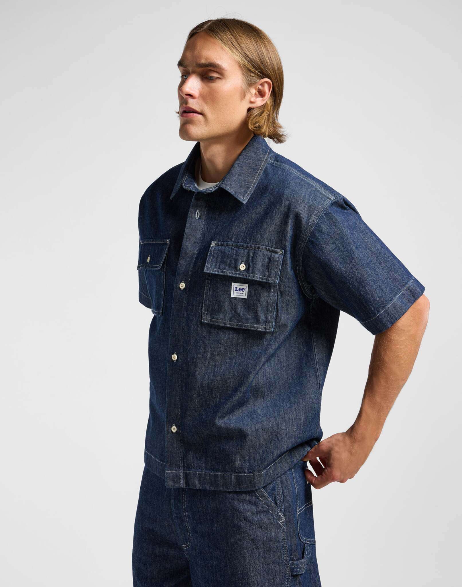 Chemise à manches courtes Workwear Shirt in Rinse Wash Chemises Lee