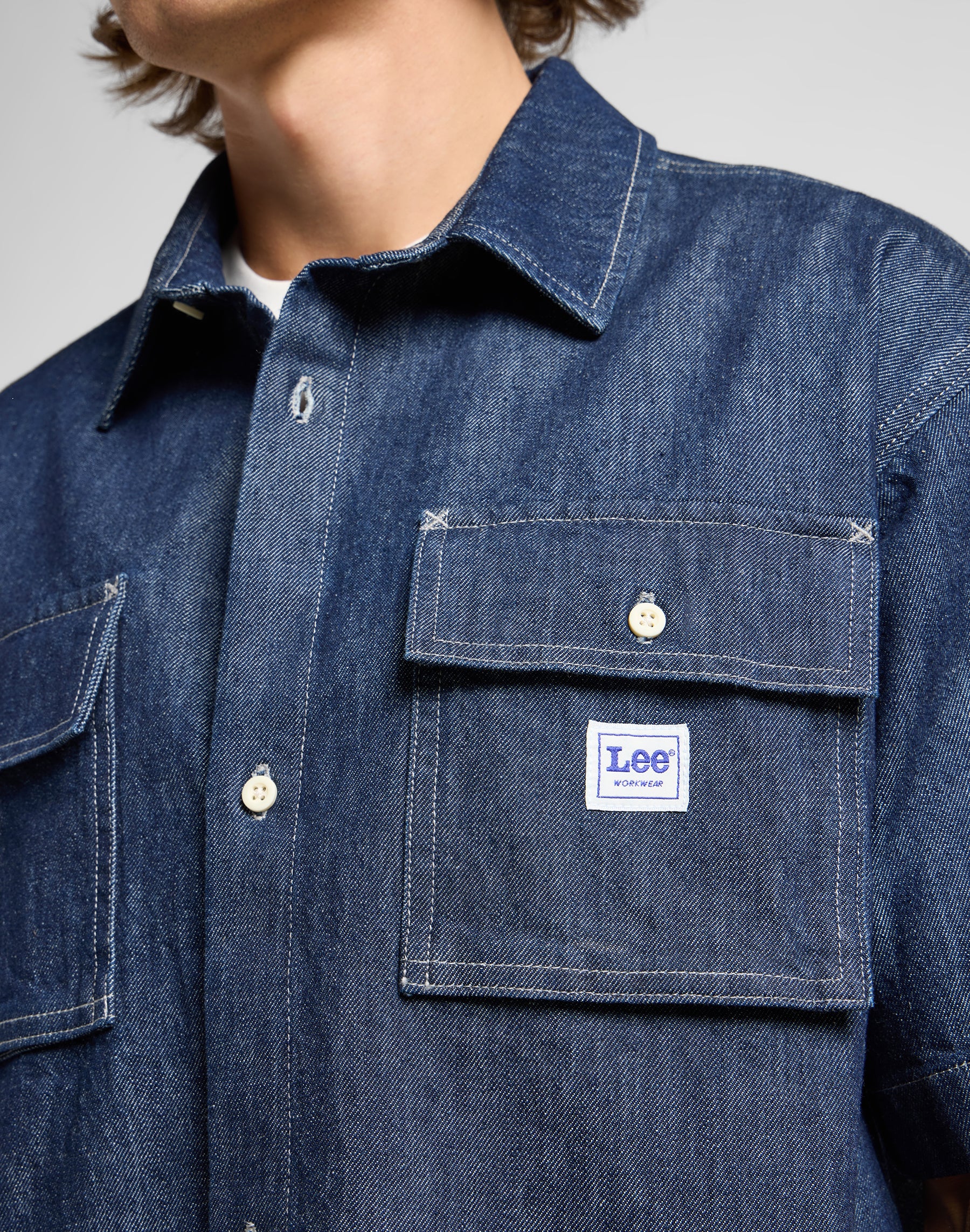 Chemise à manches courtes Workwear Shirt in Rinse Wash Chemises Lee
