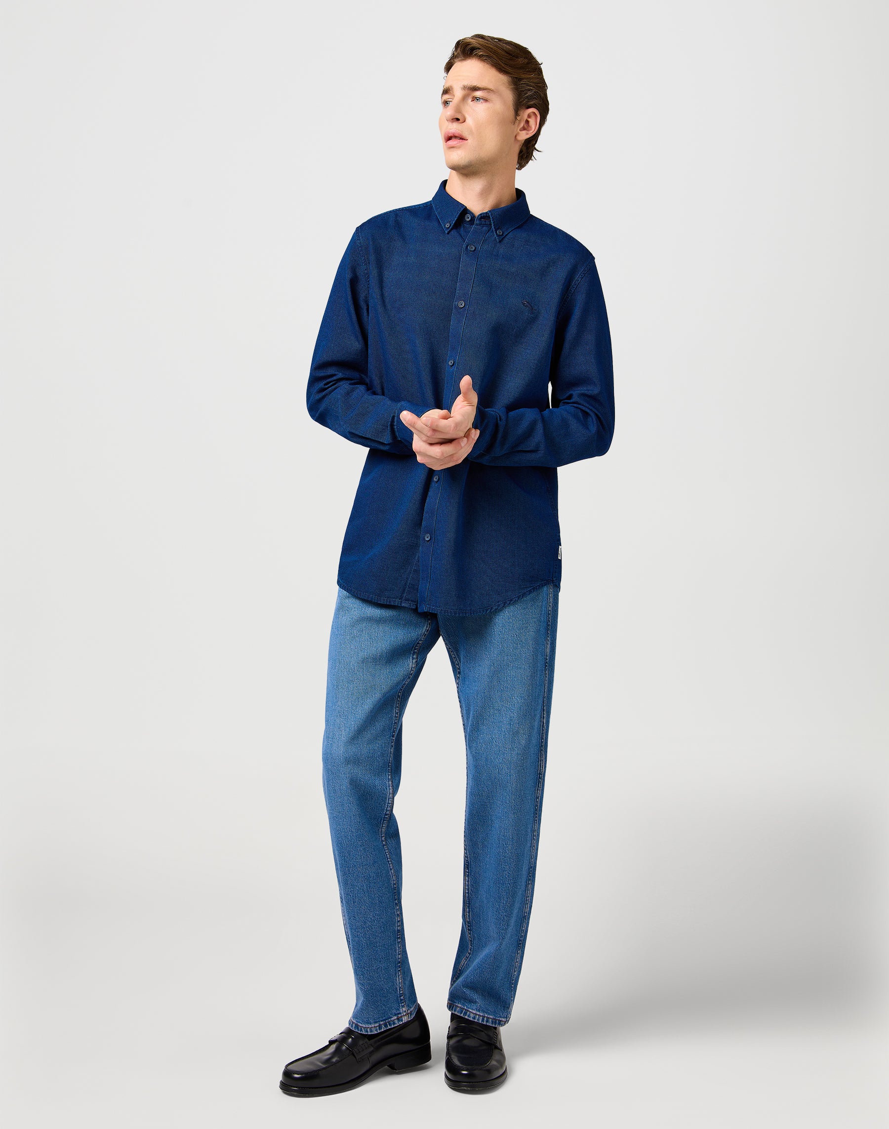 Chemise Oxford en indigo Chemises Oxford Wrangler
