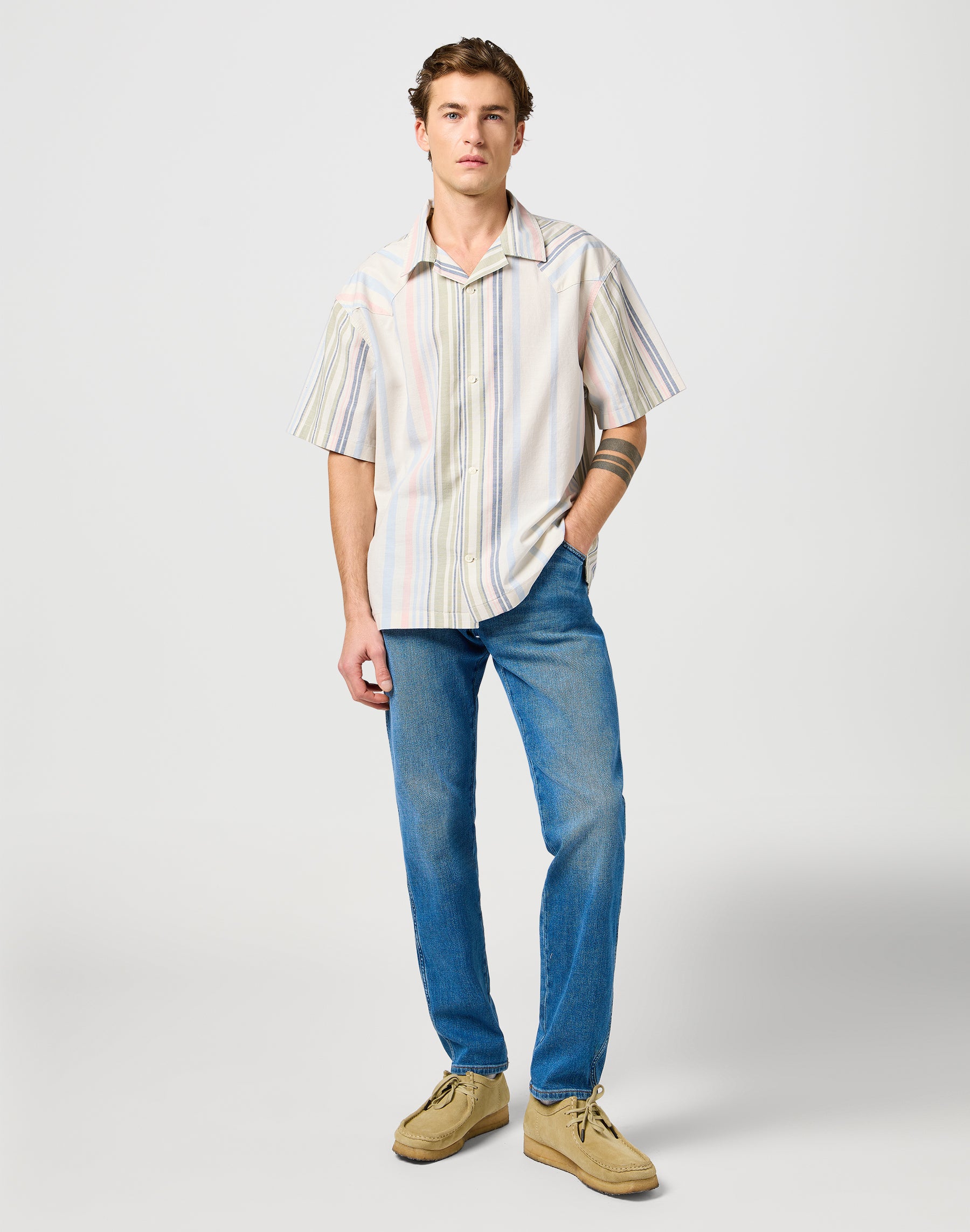 River en jeans bleu Bedazzled Wrangler