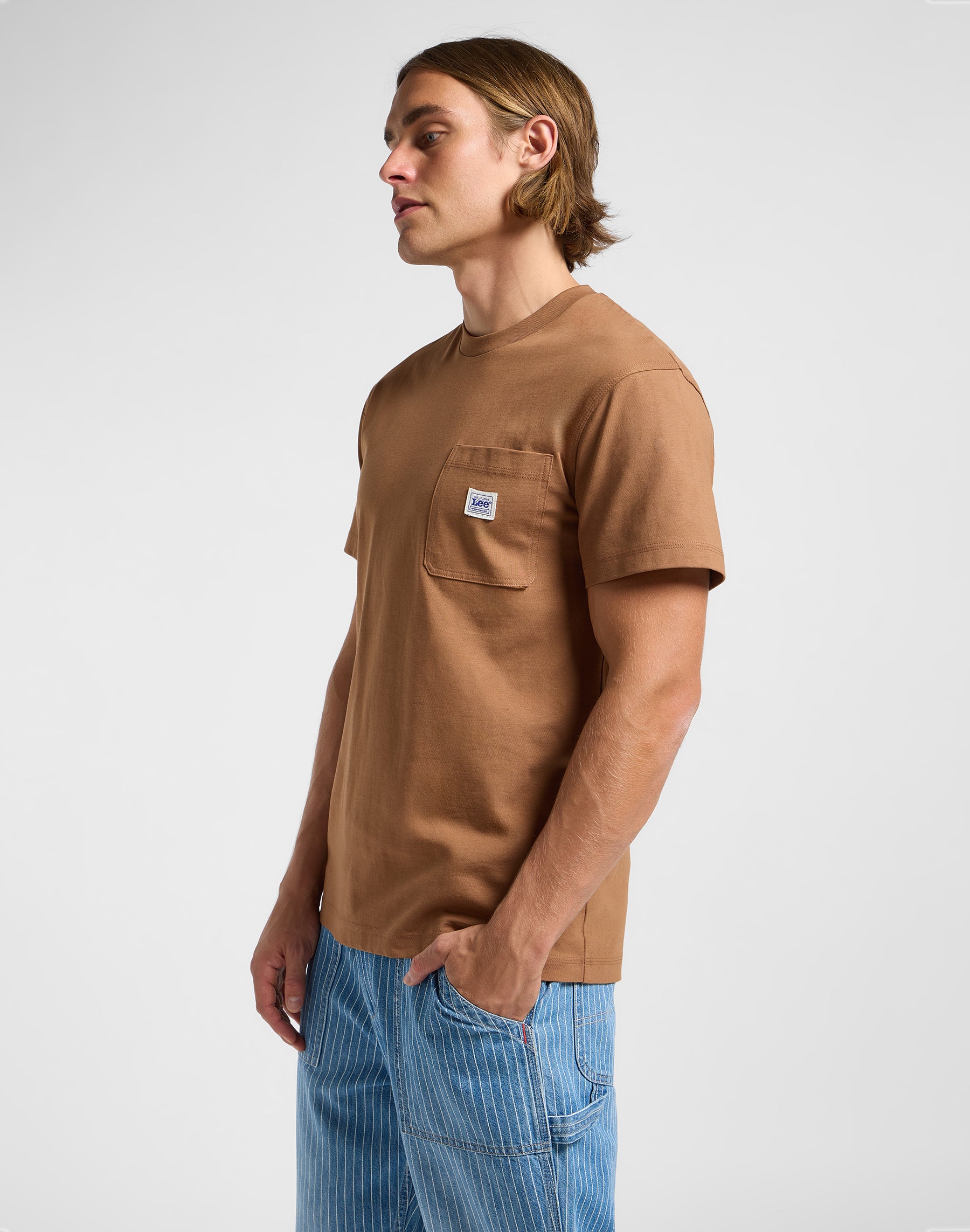 Tee Ww Pocket dans T-shirts Burlwood Lee