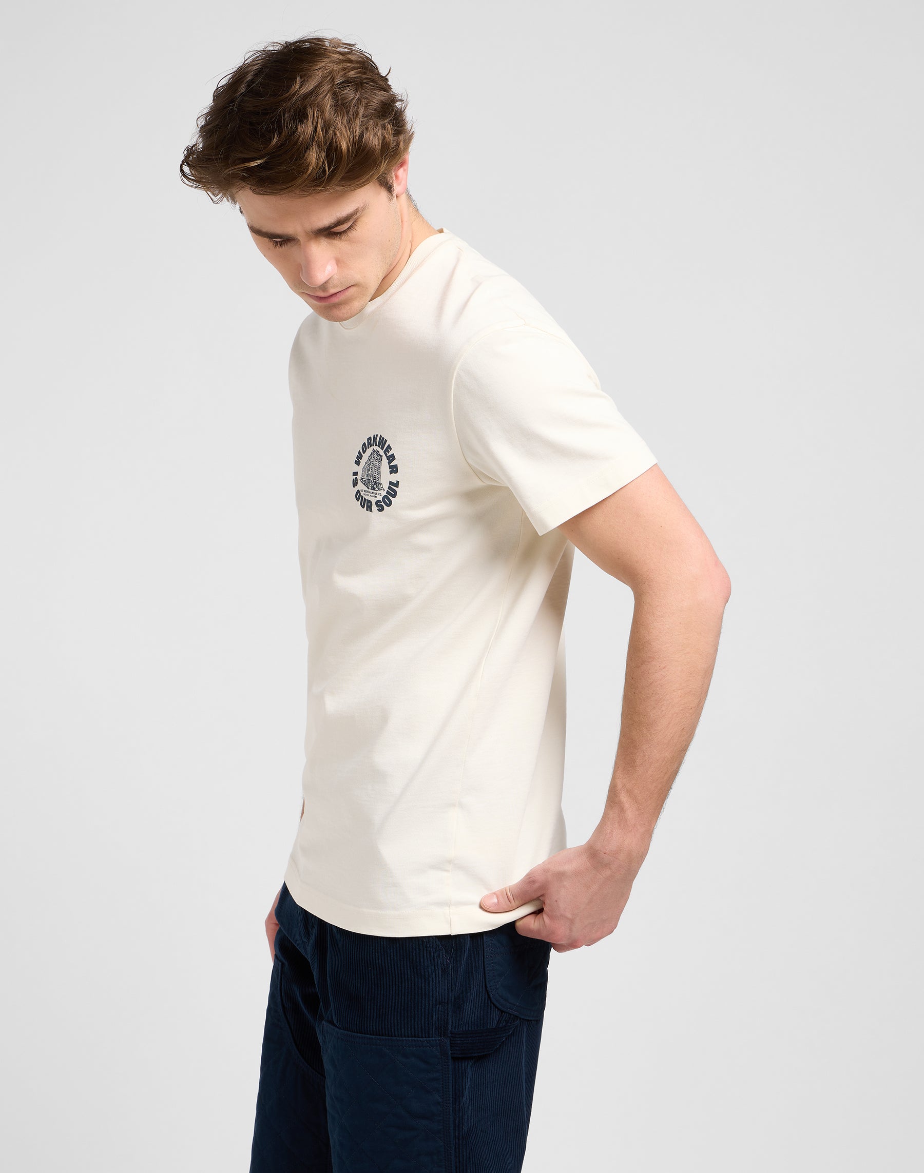 Ww Graphic Tee en écru T-shirts Lee