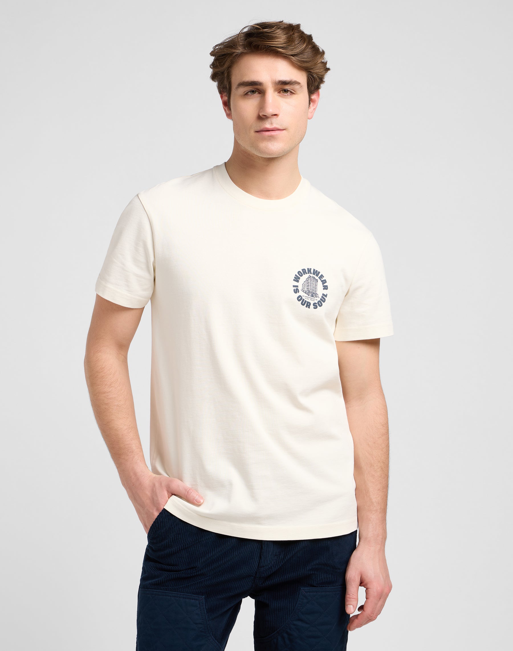 Ww Graphic Tee en écru T-shirts Lee