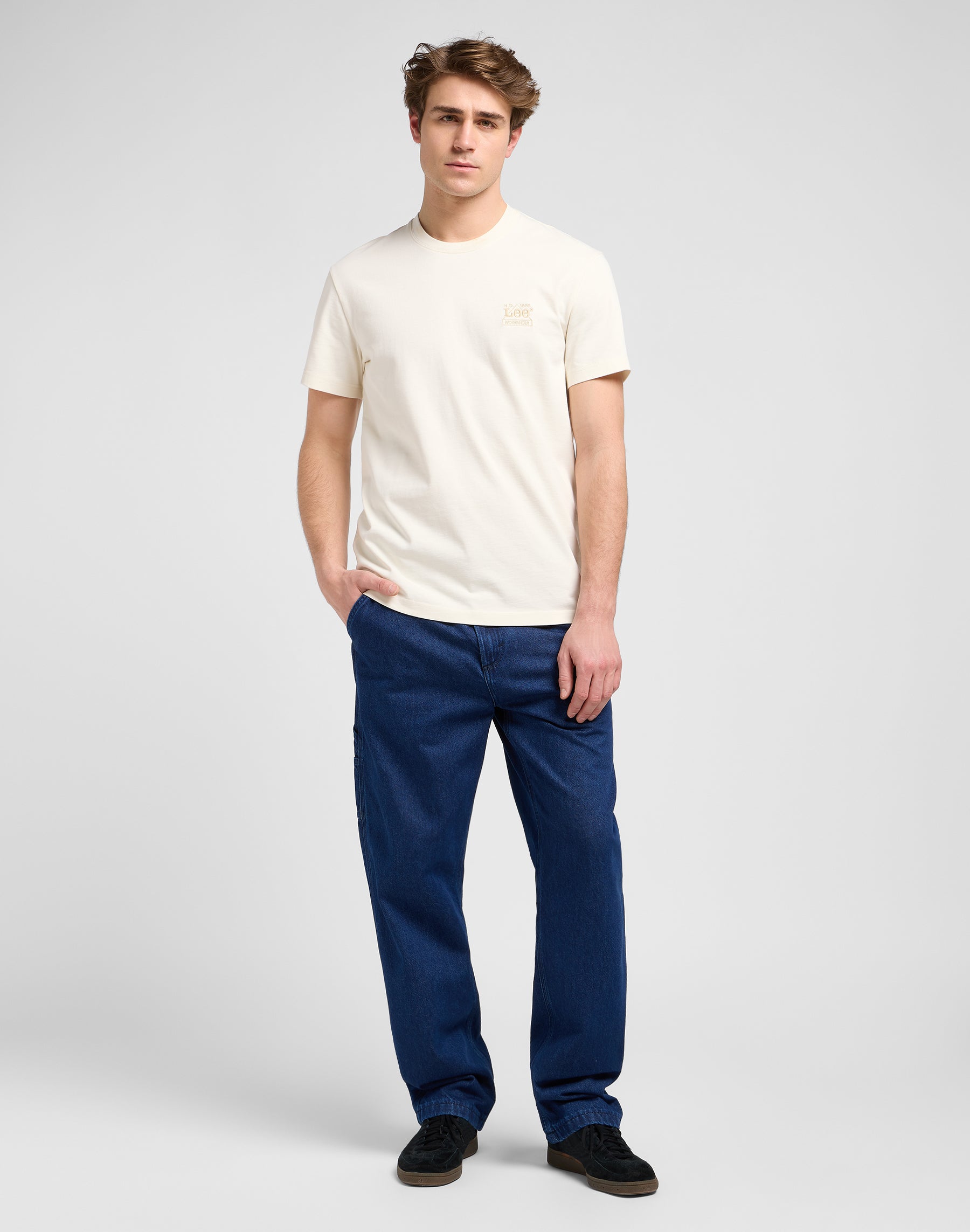 Tee Ww Essential en écru T-shirts Lee