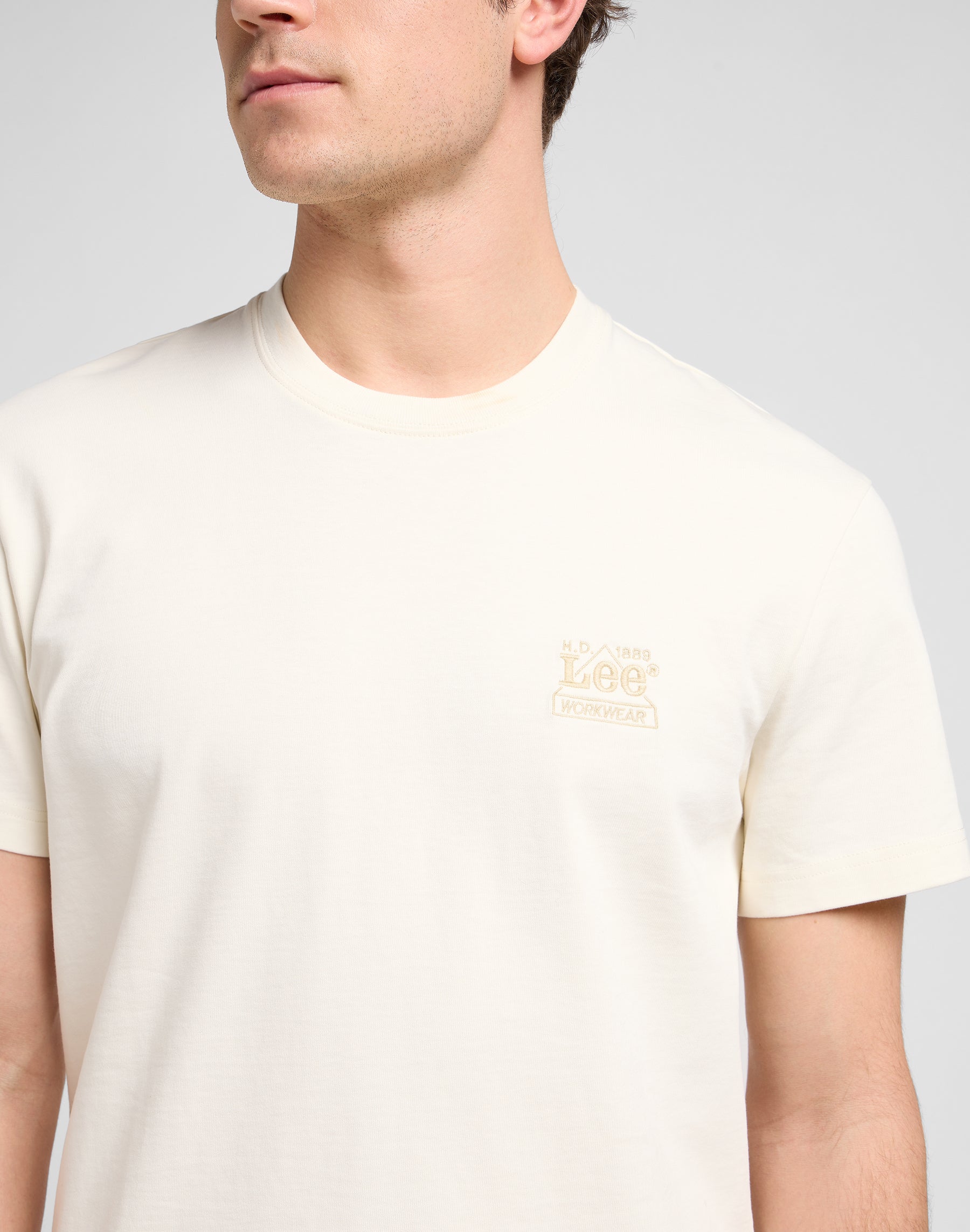 Tee Ww Essential en écru T-shirts Lee
