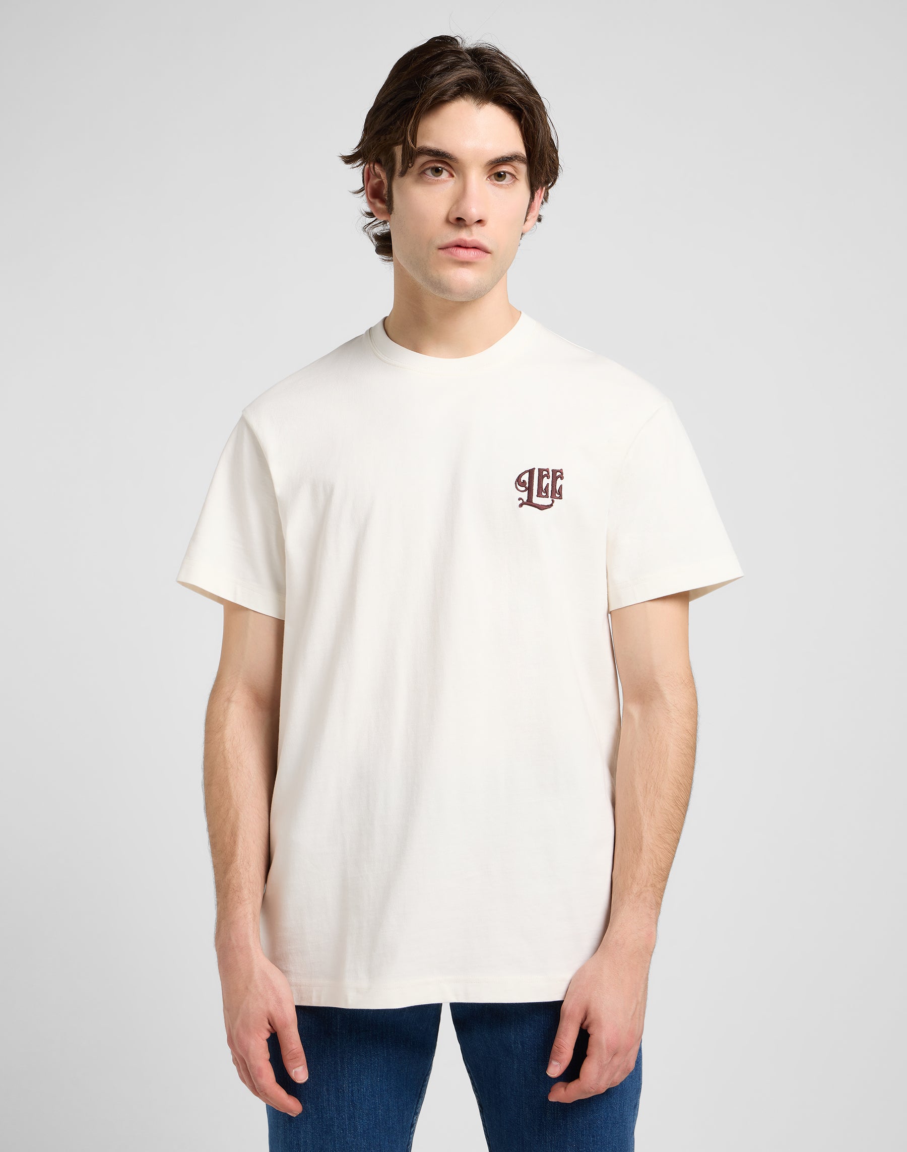 Tee-shirt Relaxed Graphic en écru T-shirts Lee