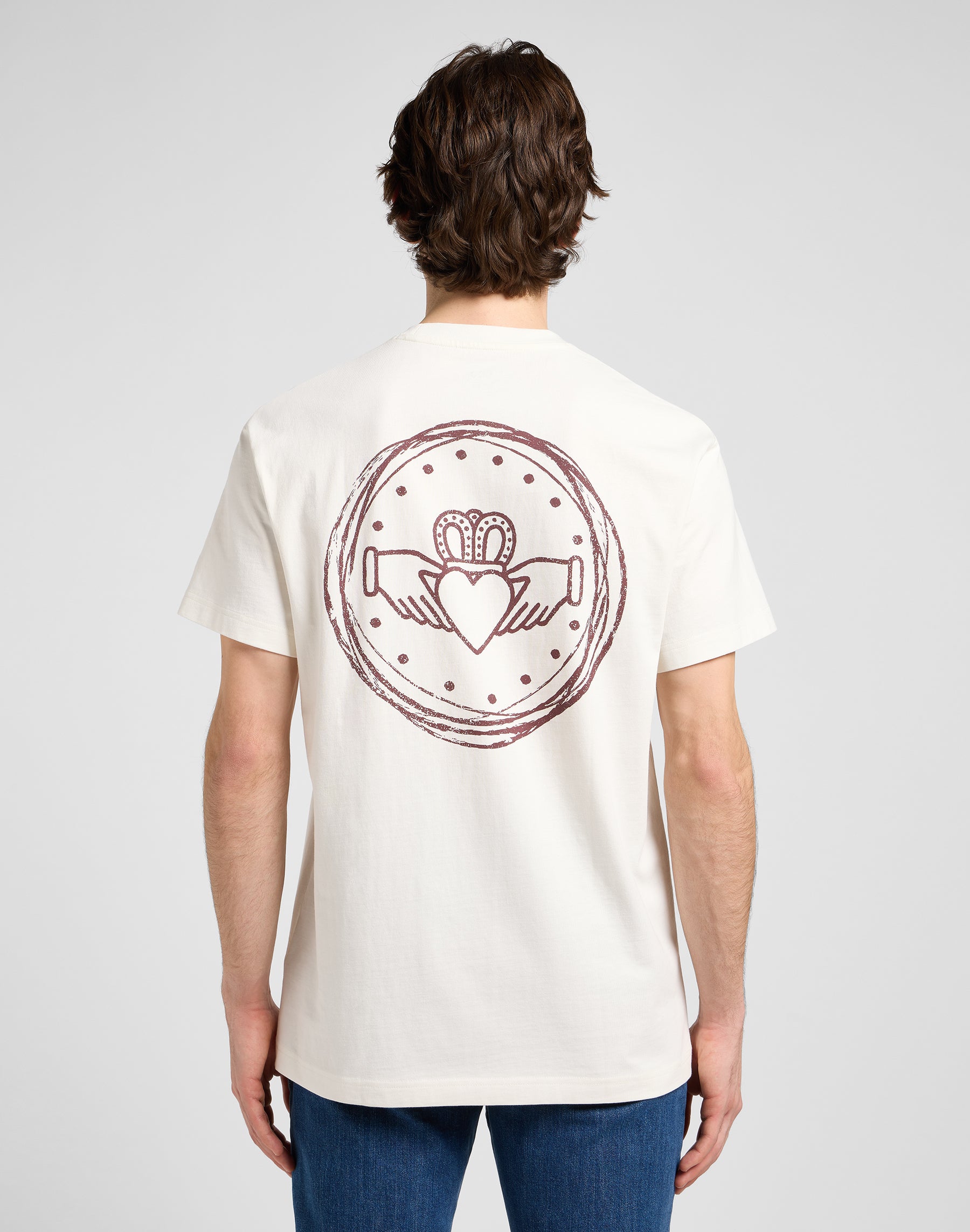 Tee-shirt Relaxed Graphic en écru T-shirts Lee