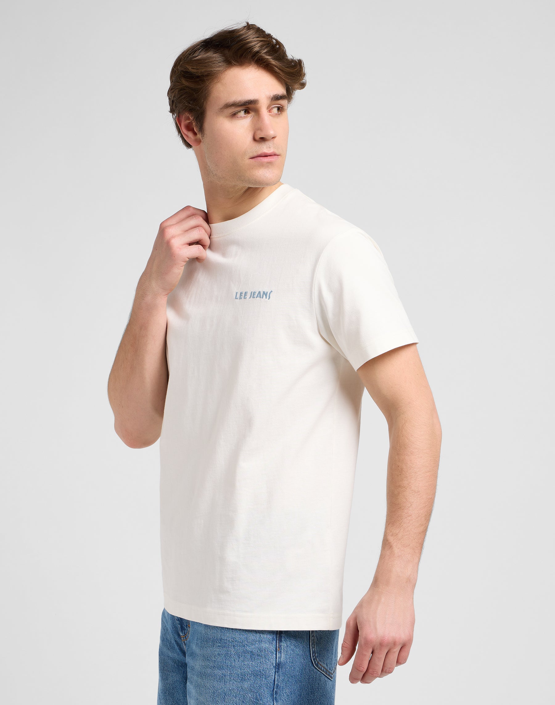 Tee-shirt Ss Relaxed Graphic en écru T-shirts Lee
