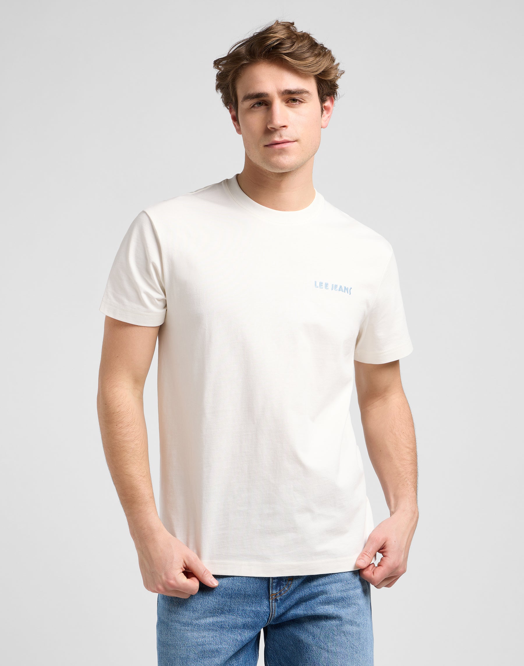 Tee-shirt Ss Relaxed Graphic en écru T-shirts Lee